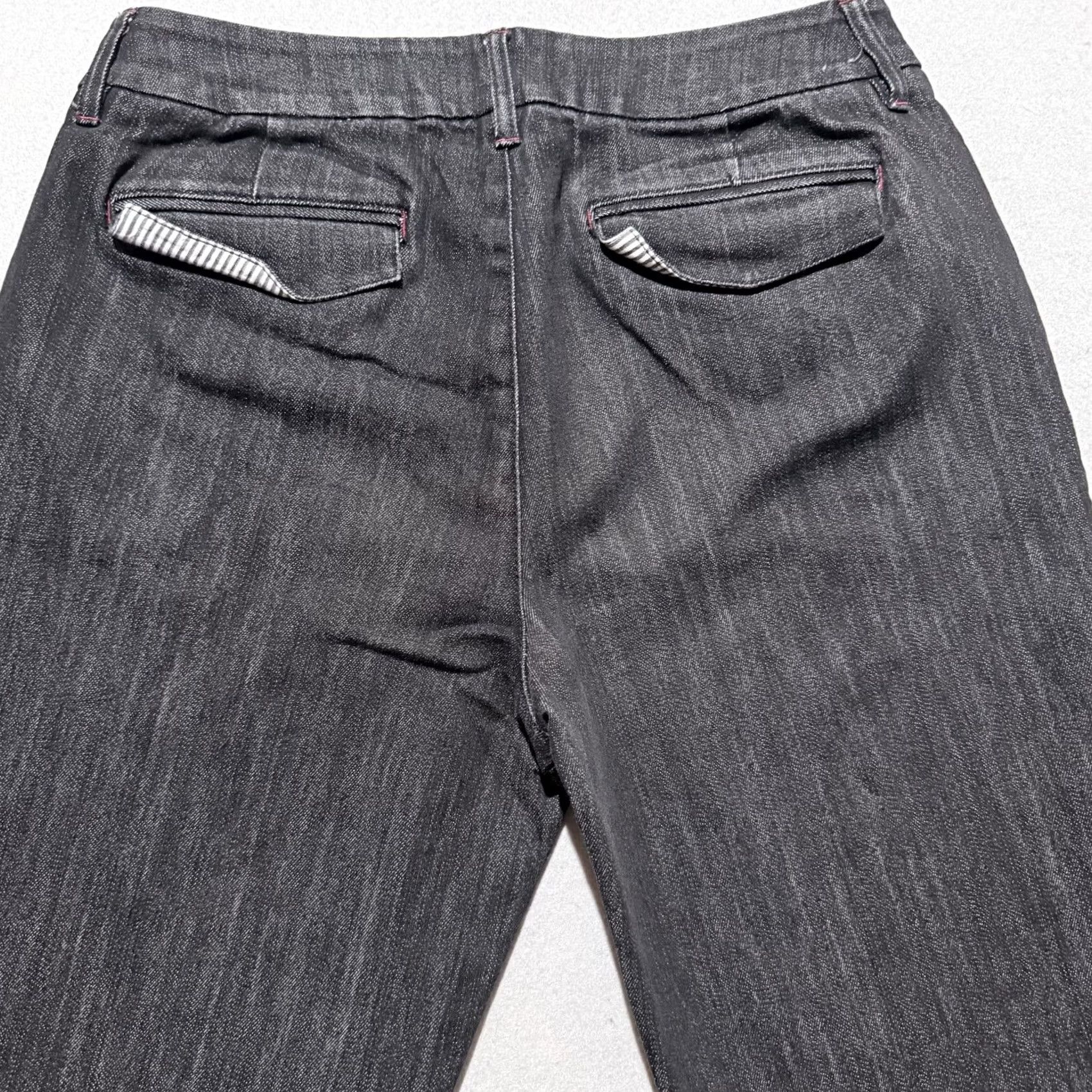 Vintage Chico’s Jeans Women Gray Stretch Wide-Leg Medium Size 26" / US 2 / IT 38 - 4 Thumbnail