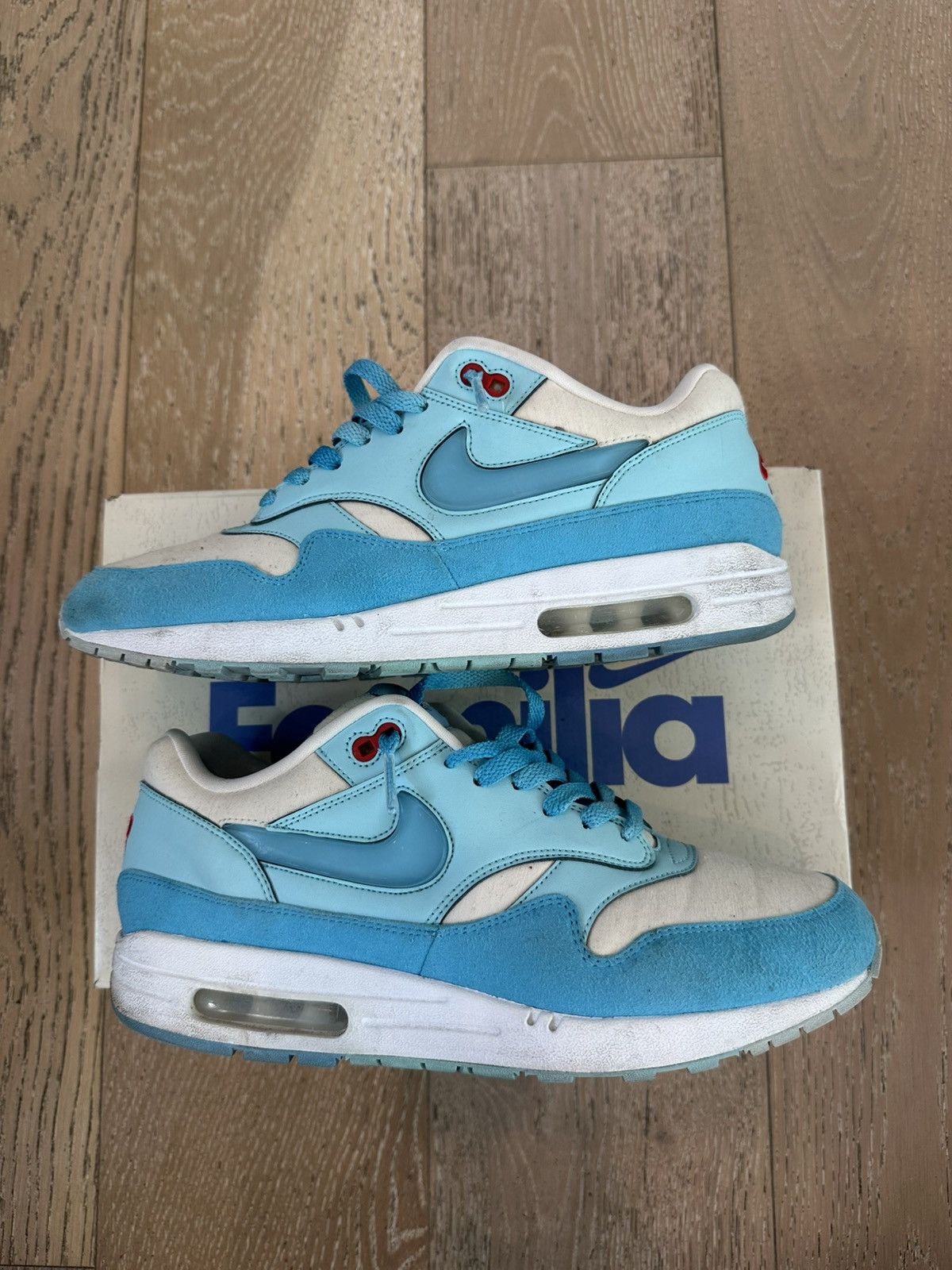 Nike Nike Air Max 1 Puerto Rico Blue Gale Size US 10.5 / EU 43-44 - 4 Thumbnail