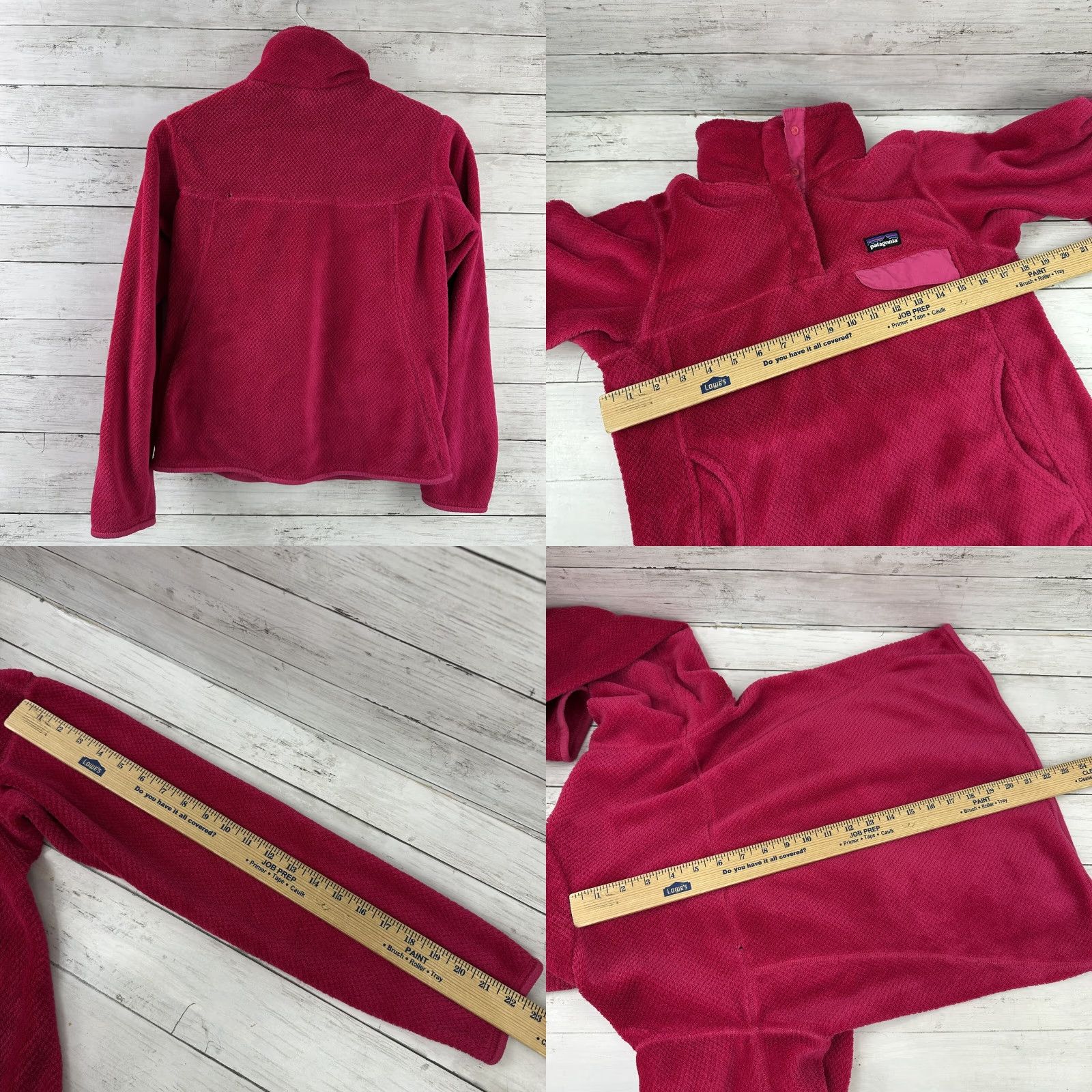 Patagonia Patagonia 1/4 Snap T fleece Pullover Dark Pink Womens Size Small Size S / US 4 / IT 40 - 8 Thumbnail