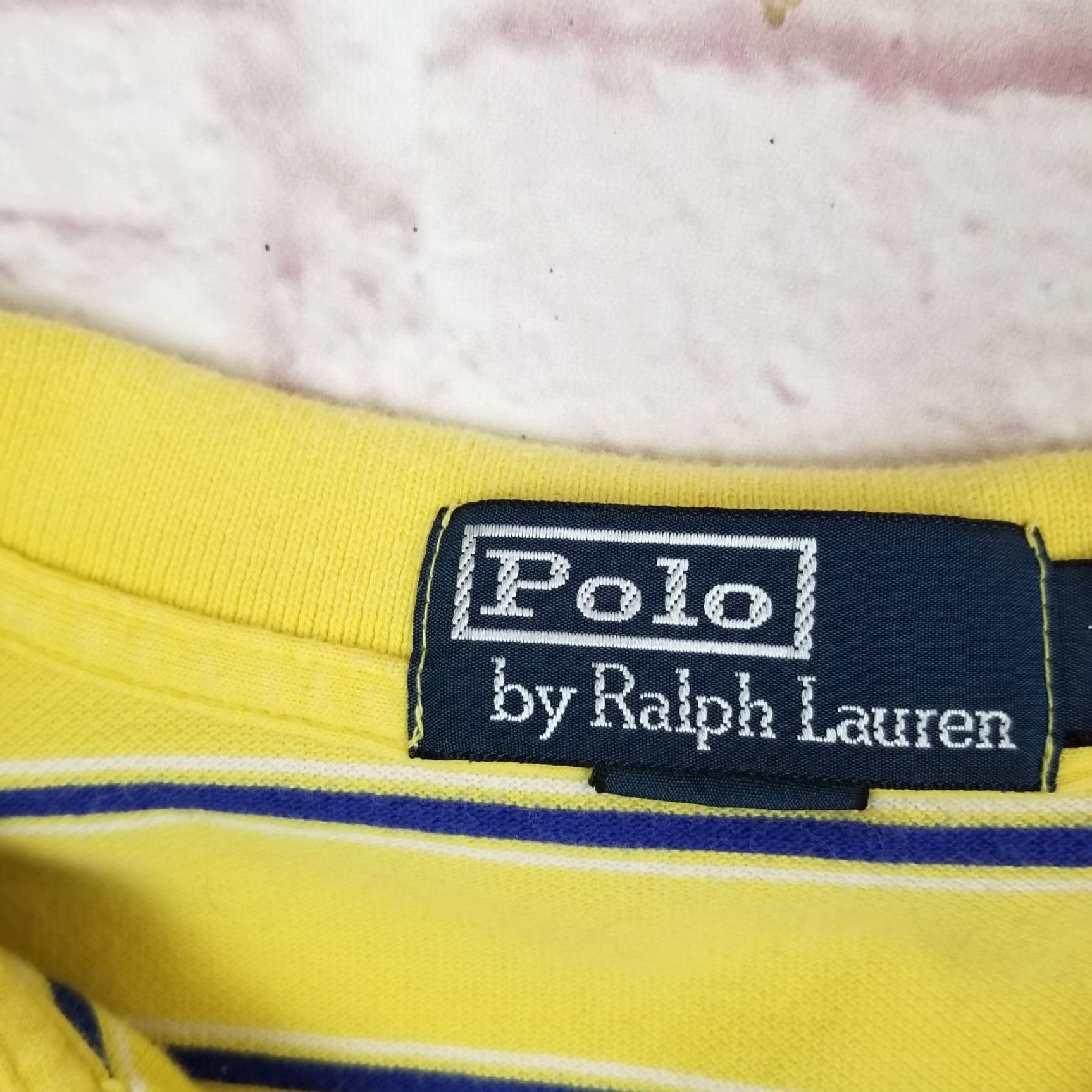 Ralph Lauren Ralph Lauren Polo Golf Shirt Mens Large Striped 100% Cotton VTG Yellow Polo by Ralph Lauren Golf Size US L / EU 52-54 / 3 - 2 Thumbnail