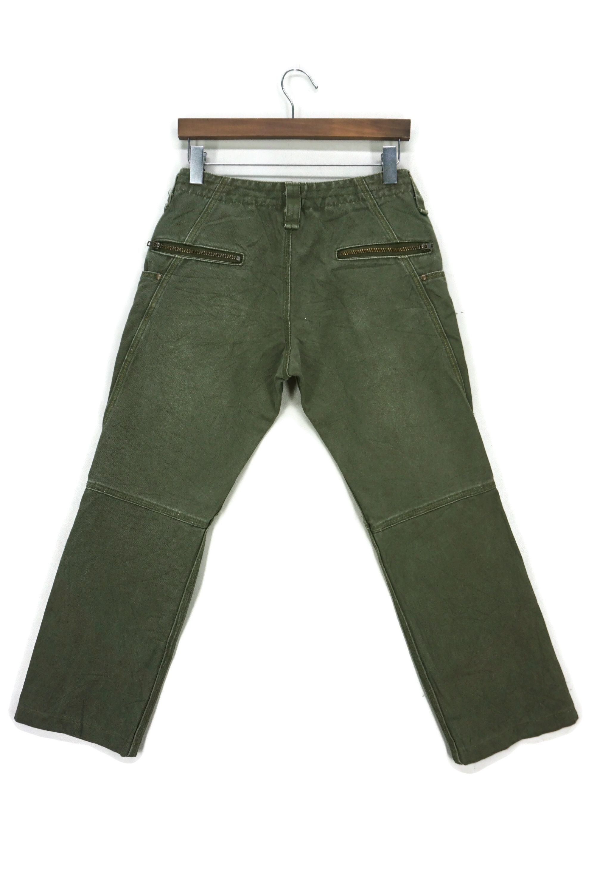 Japanese Brand Back Number Pants fit W31xL27.5 Low-Rise Cropped Canvas Size US 28 / EU 44 - 2 Thumbnail