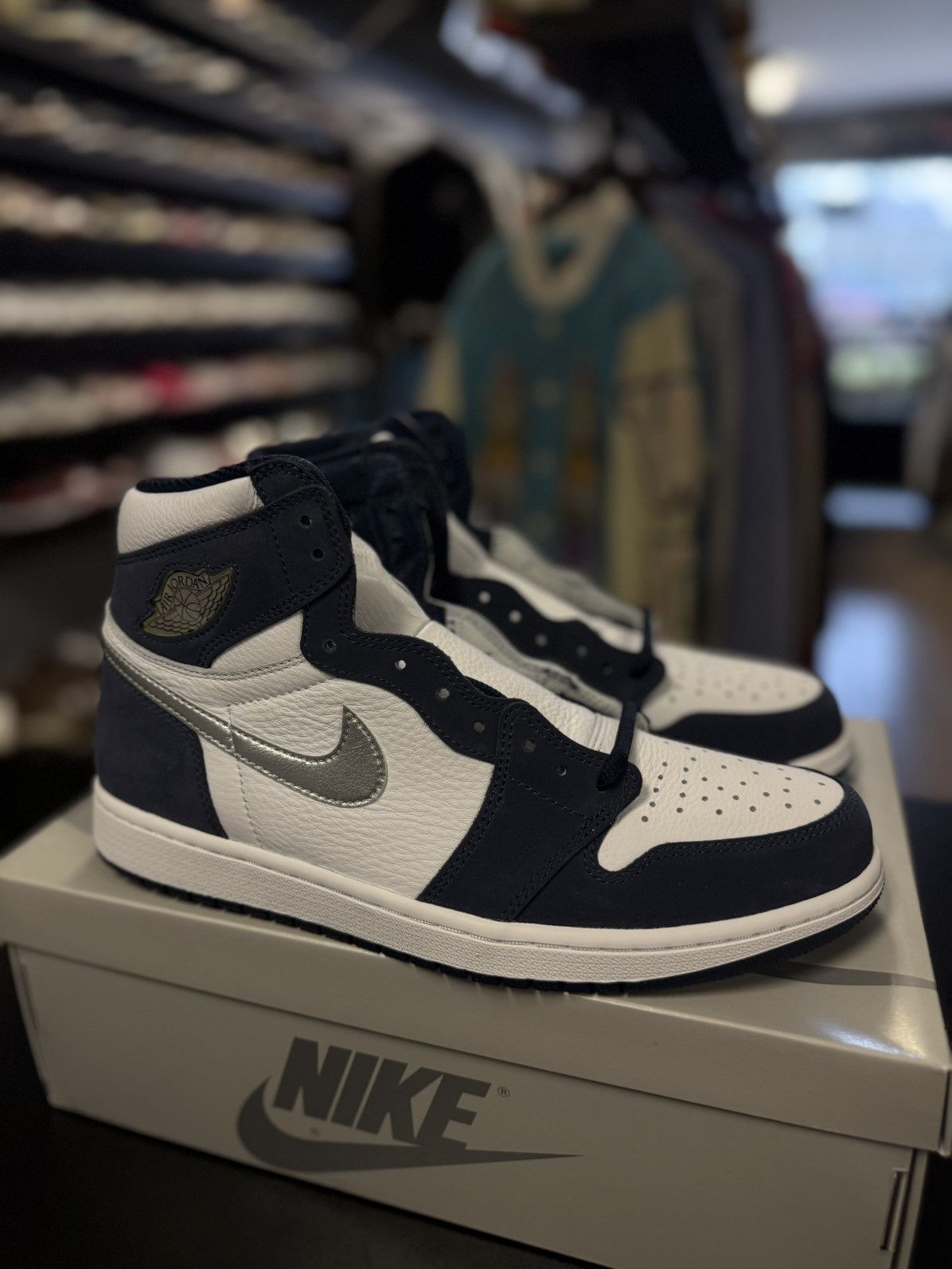 Jordan Brand × Nike Jordan 1 CO JP Midnight Navy Blue Size 10.5 (NEW) Size US 10.5 / EU 43-44 - 2 Thumbnail