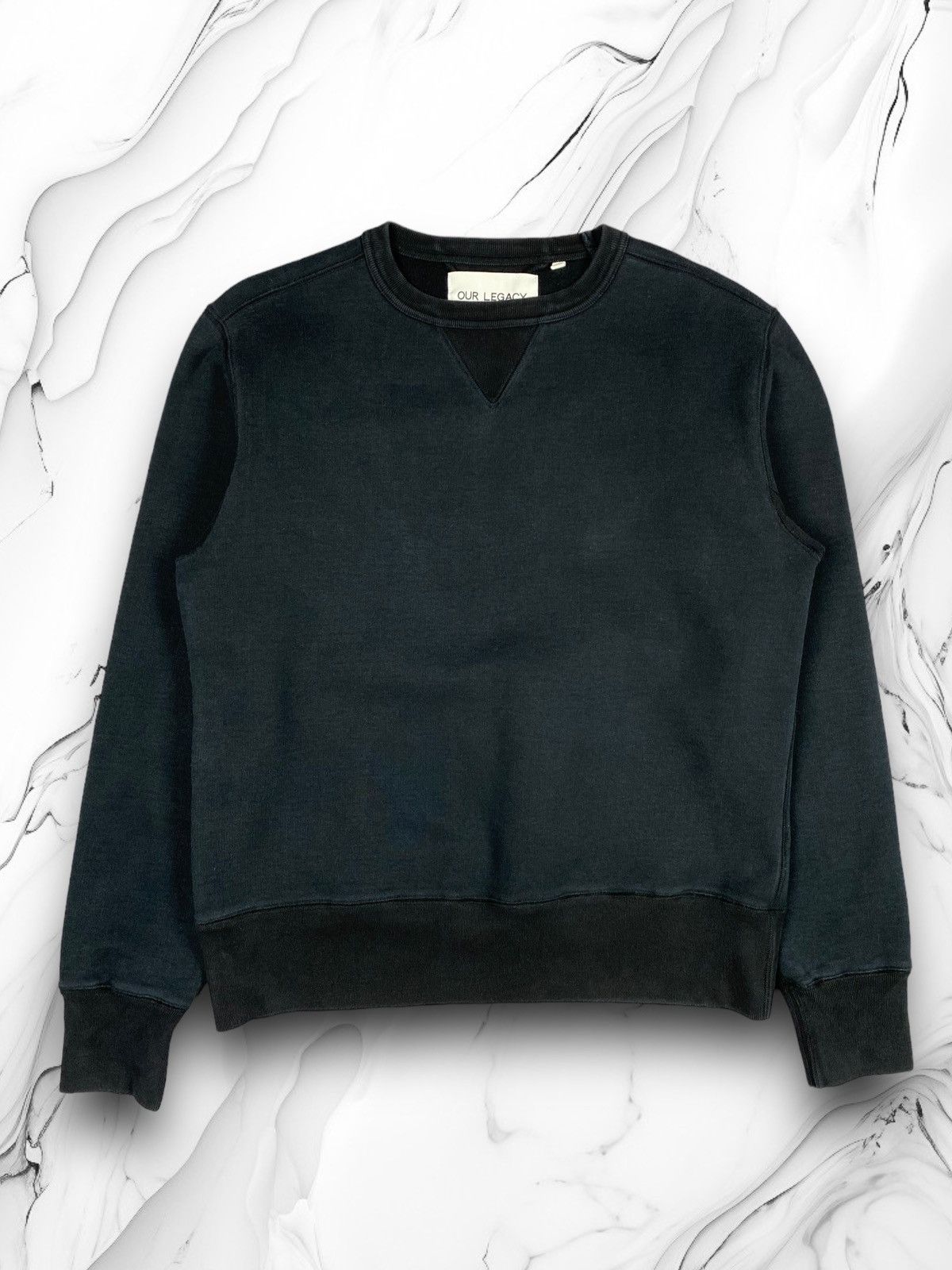 Designer Our Legacy wa14 Washed Black Designer Sweatshirt Size US S / EU 44-46 / 1 - 1 Thumbnail