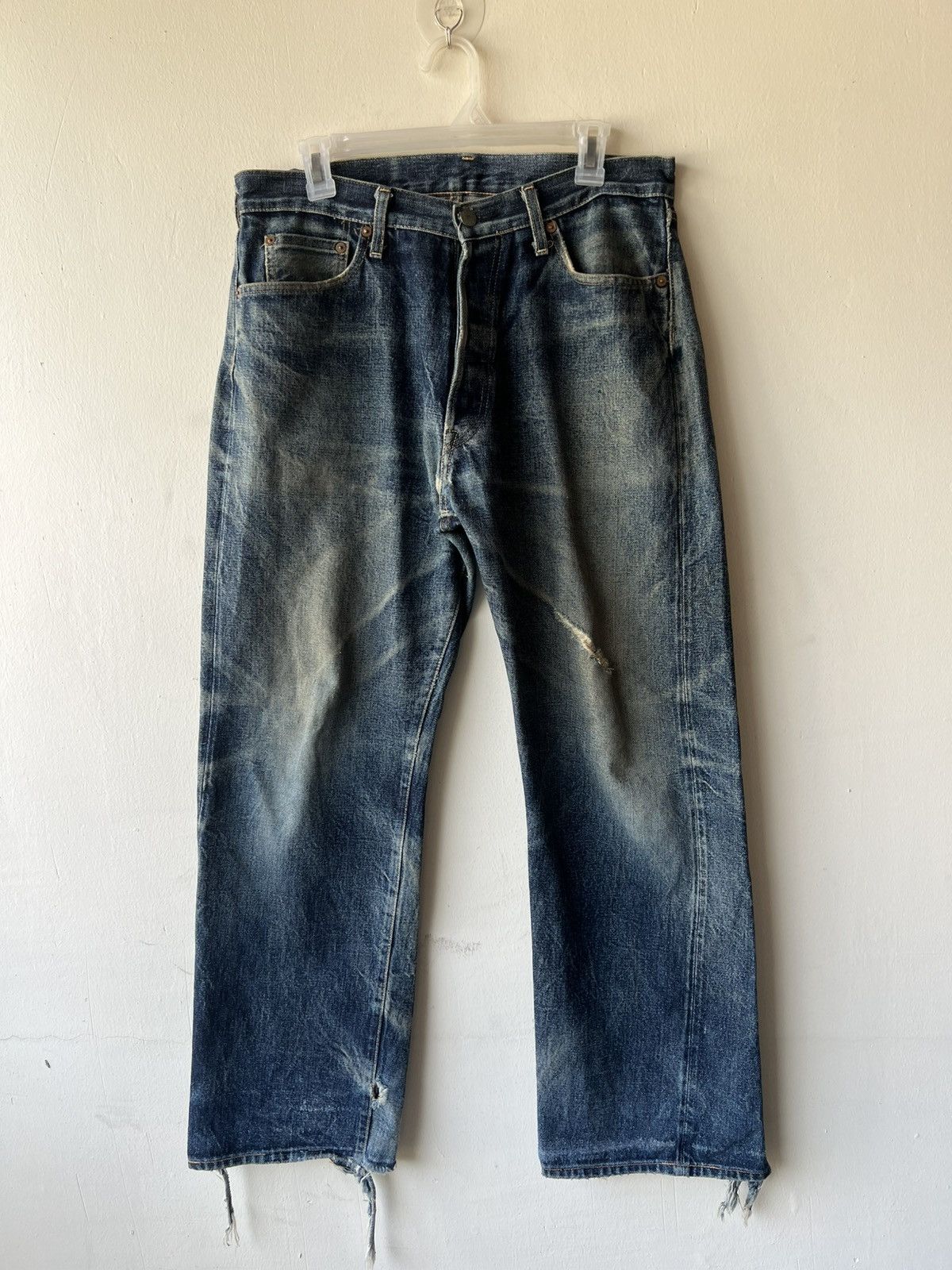 Studio D'Artisan Distressed Studio D’ Artisan SD-101 Denim Selvedge Jeans Size US 32 / EU 48 - 2 Thumbnail