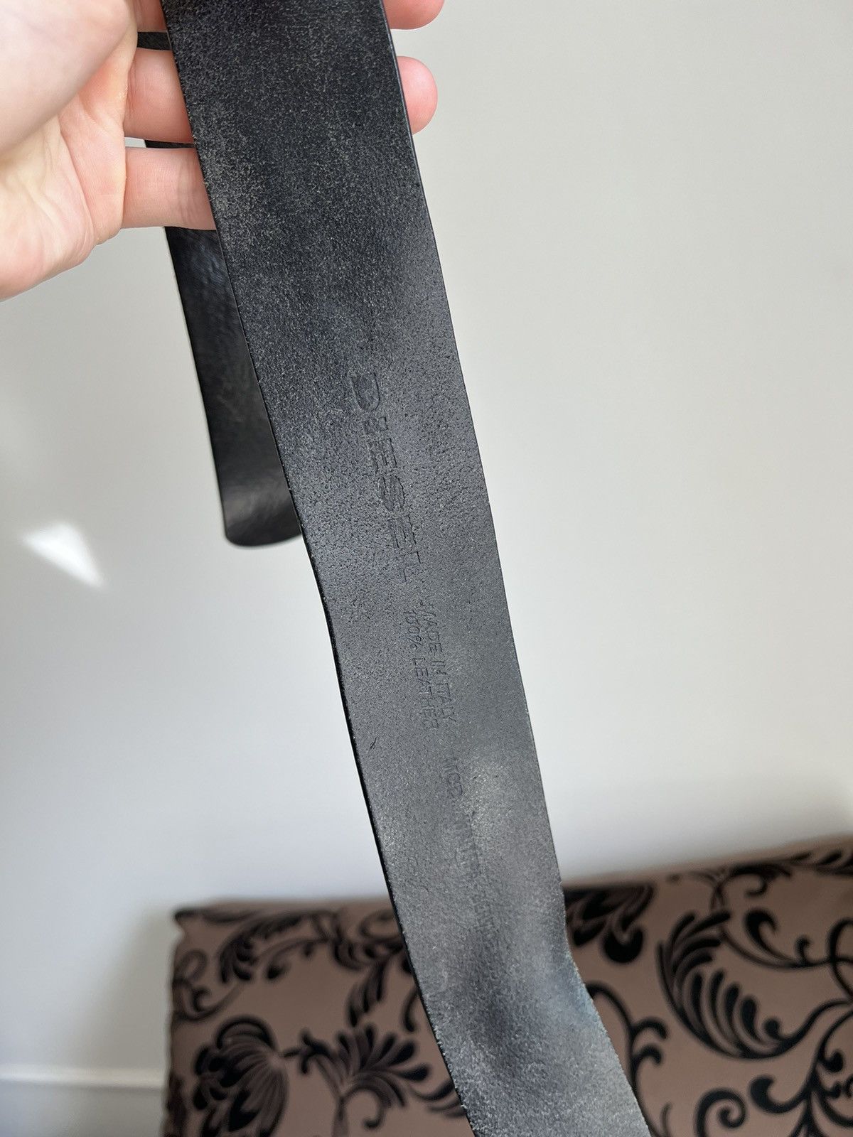 Diesel × Vintage Y2K Vintage Diesel Leather Belt Avant Garden Size ONE SIZE - 9 Thumbnail