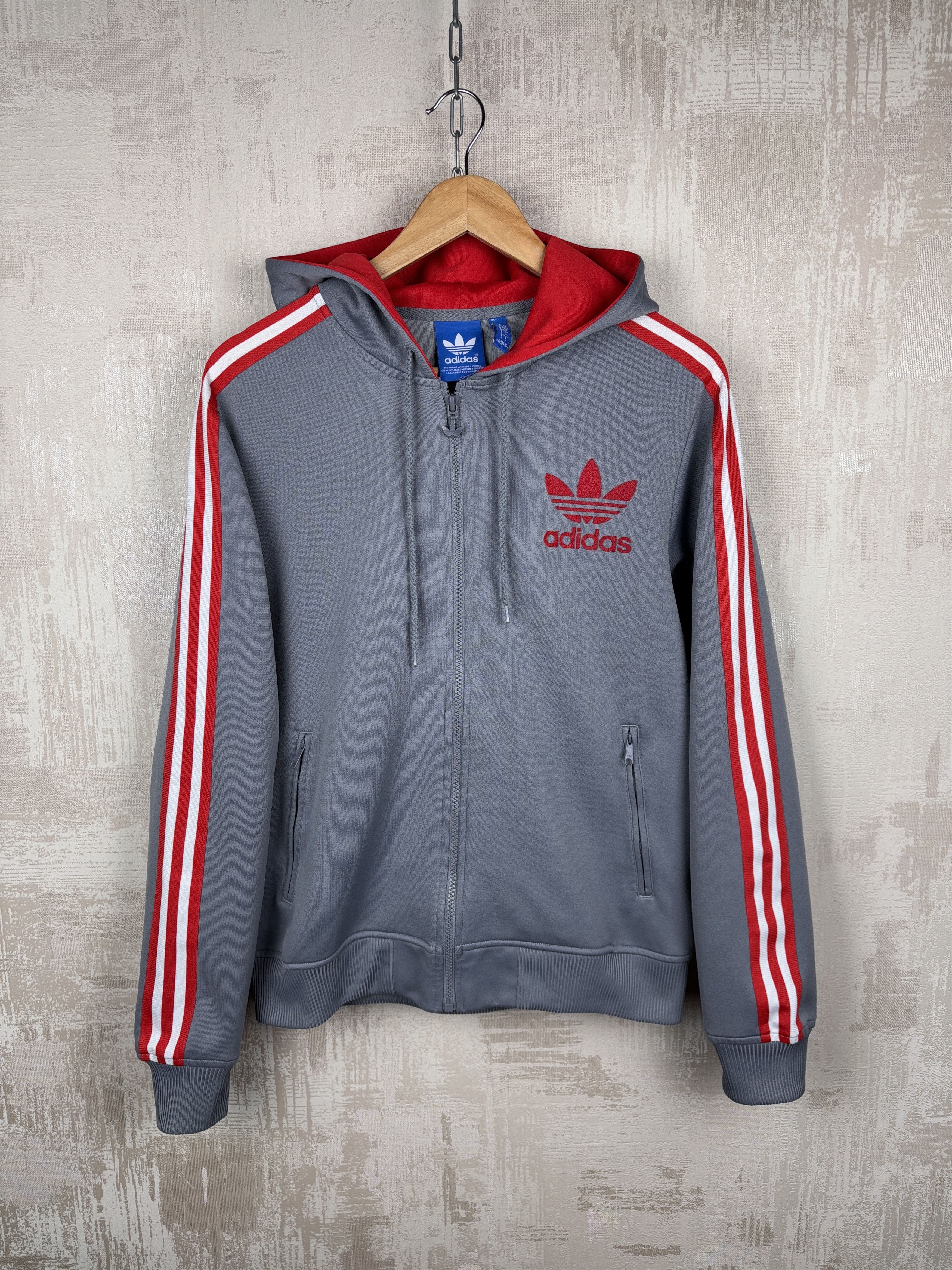 Adidas × Vintage Vintage Adidas Firebird Zip Hoodie Track Top Trefoil Size US S / EU 44-46 / 1 - 1 Thumbnail