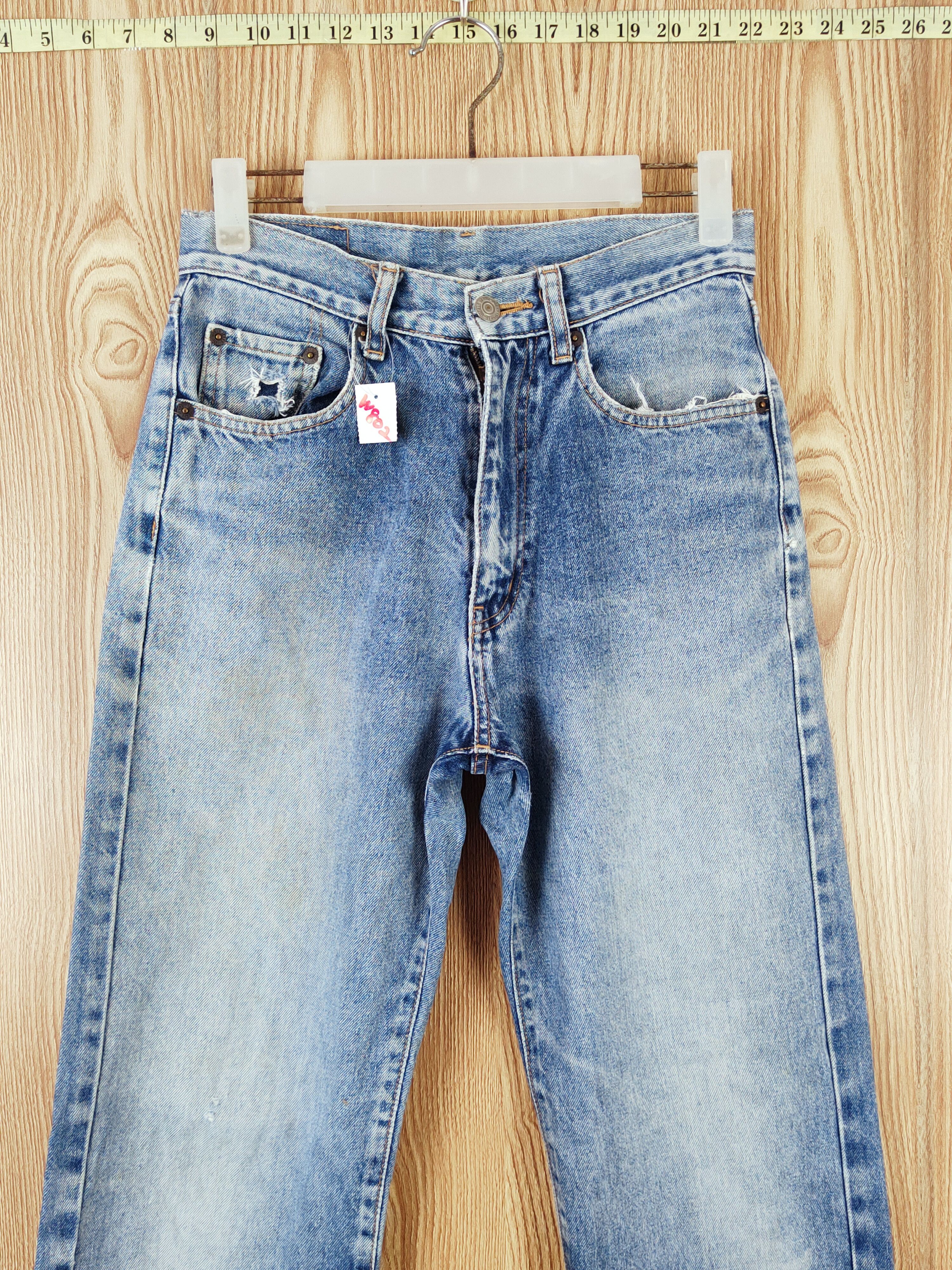 Japanese Brand Japanese Brand Blue Distressed Ripped denim Jeans #W802 Size US 28 / EU 44 - 2 Thumbnail