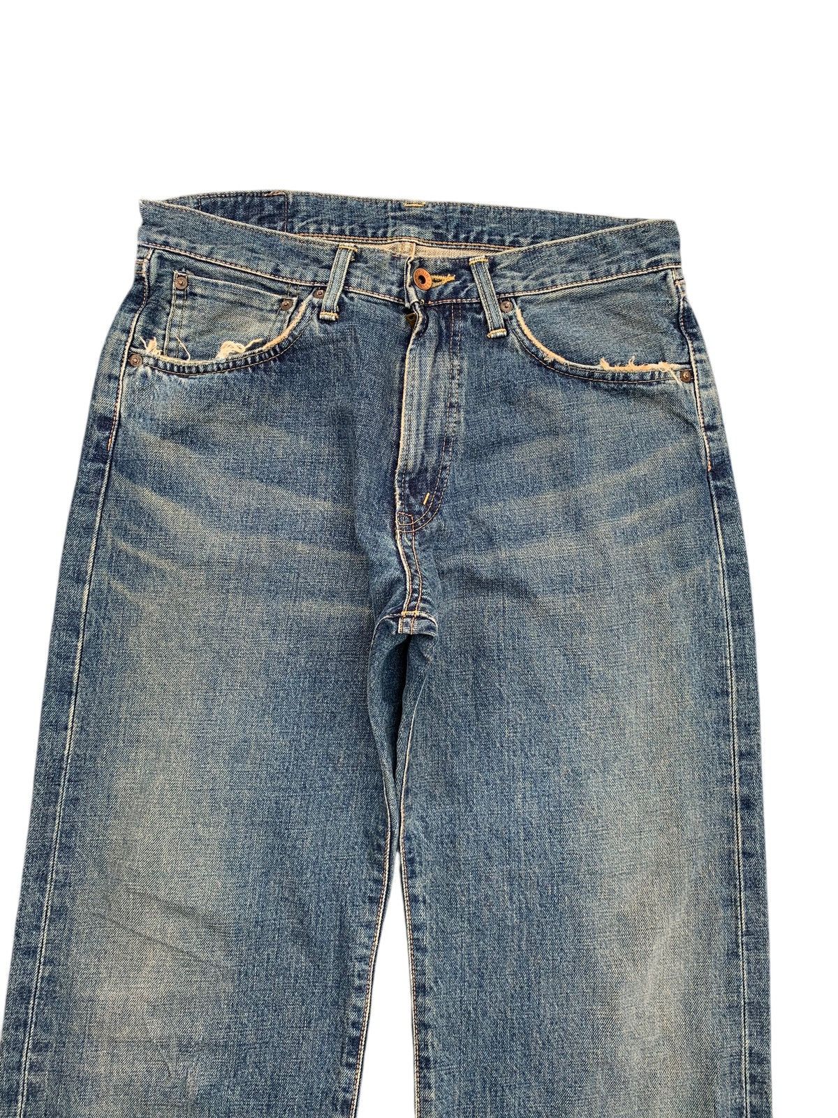 Kapital VINTAGE EDWIN 505 SELVEDGE BAGGY RUSTY DISTRESSED DENIM Size US 32 / EU 48 - 5 Thumbnail