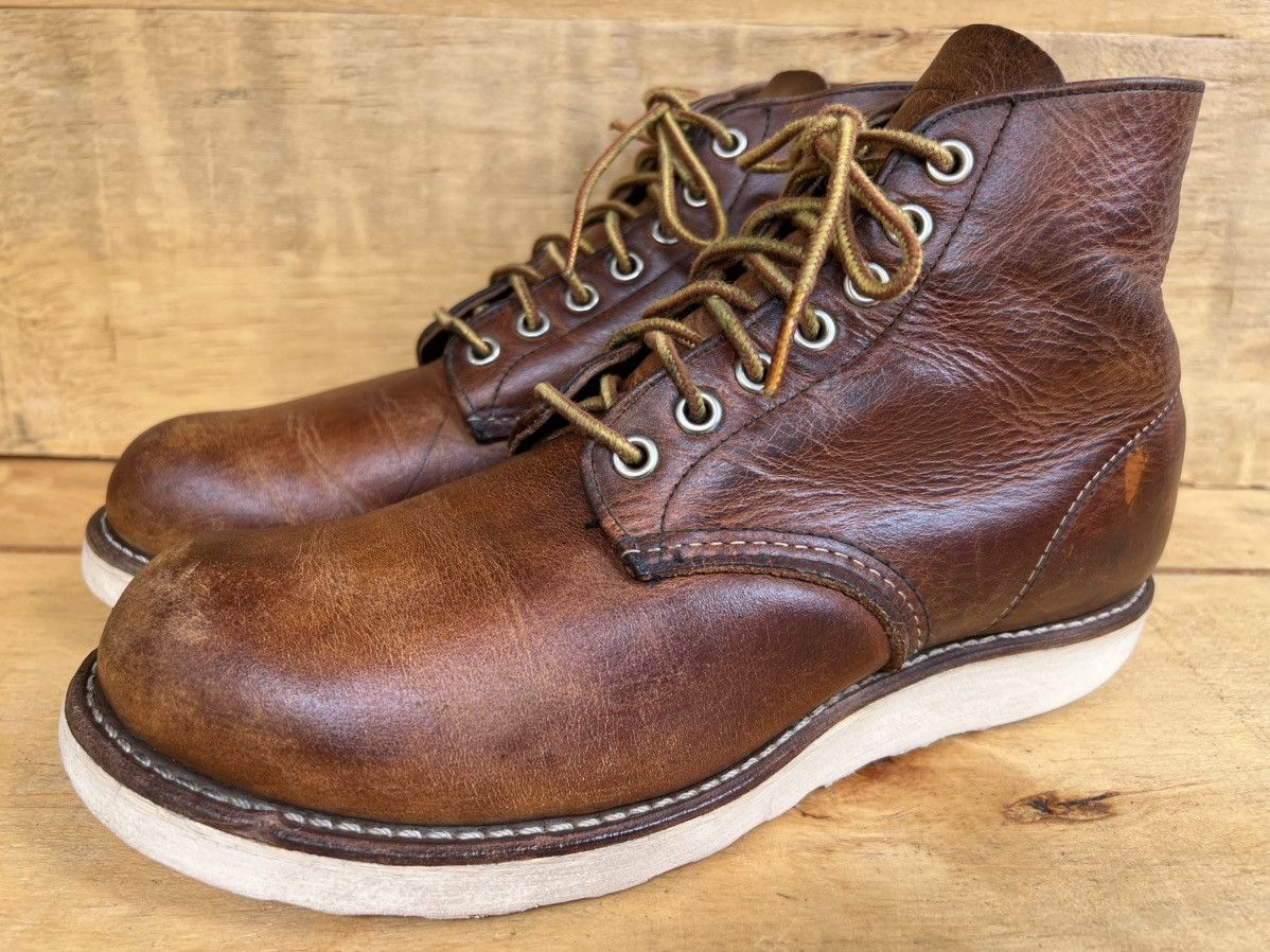 Red Wing Red Wing 9111 Classic Round Toe Brown Leather Boots Size US 7 / EU 40 - 4 Thumbnail