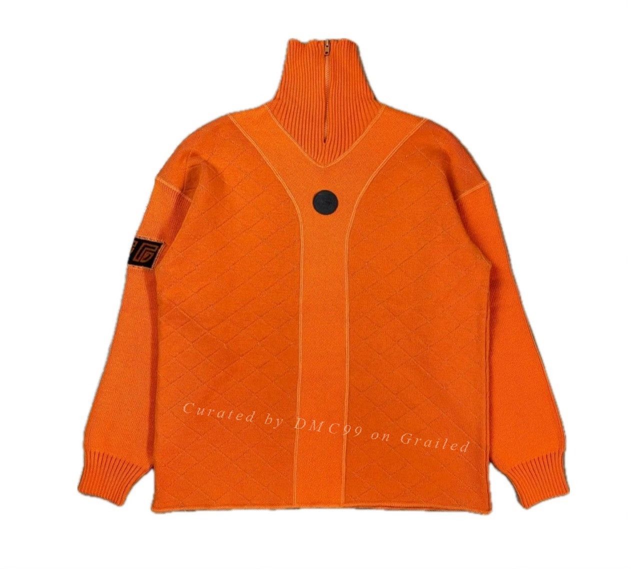 Jean Paul Gaultier Vintage Jean Paul Gaultier 1990s Sports Logo Knit Sweater Size US M / EU 48-50 / 2 - 1 Thumbnail