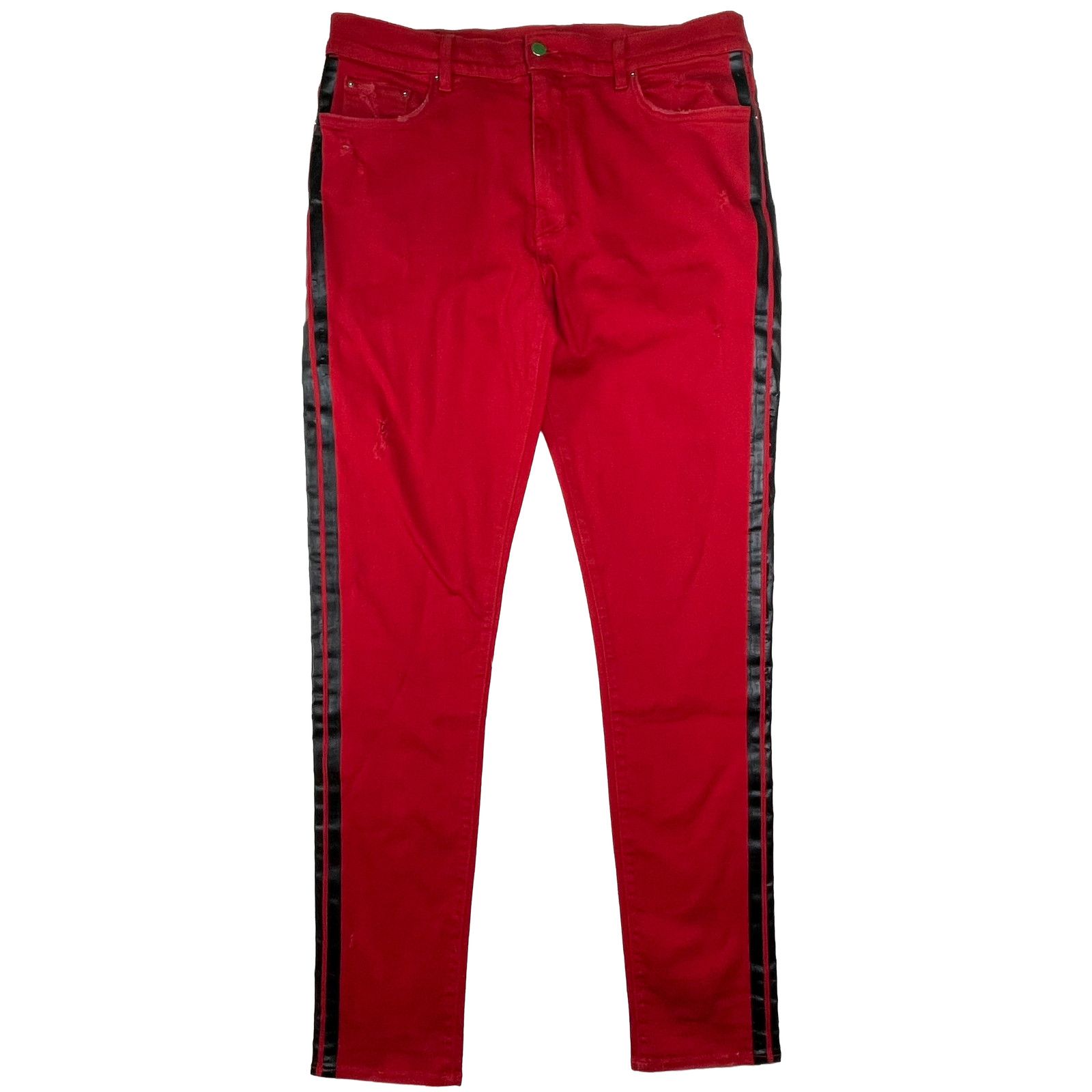 Amiri Amiri Stripe Red & Black Jeans Size US 38 / EU 54 - 1 Thumbnail
