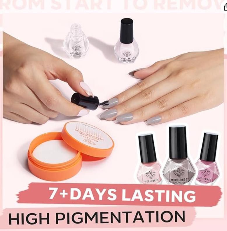 NBDN Nobrandedon Nail Polish 6 Colors Pink White Nude Pink Shimmer Matte Size ONE SIZE - 7 Thumbnail