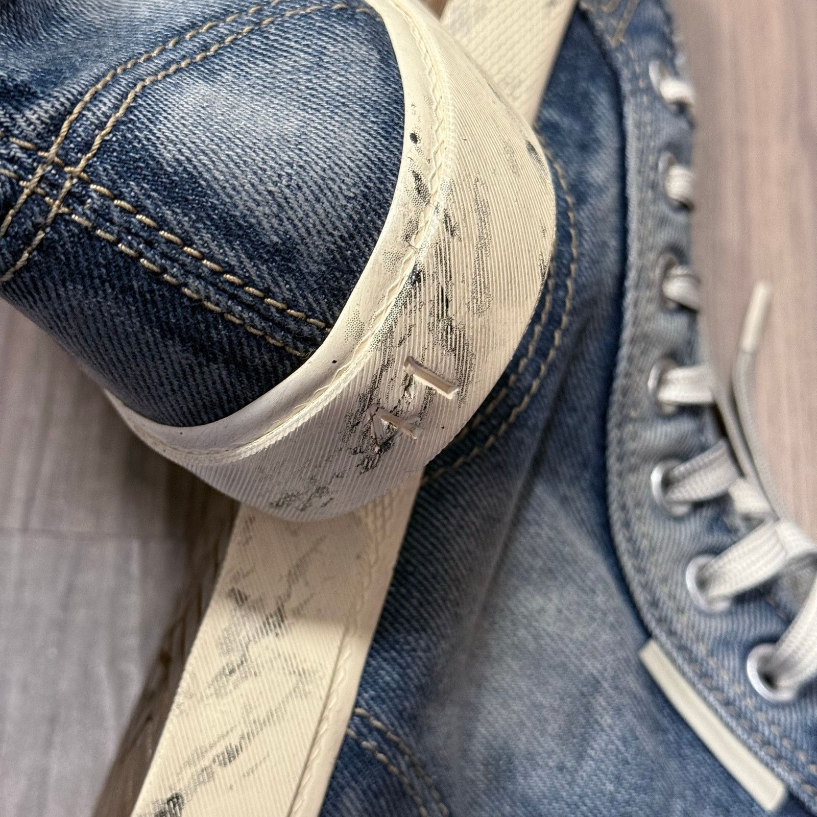 Balenciaga NEW Balenciaga Paris mid 90's Denim High Top Sneaker | EU41 Size US 8 / EU 41 - 10 Thumbnail