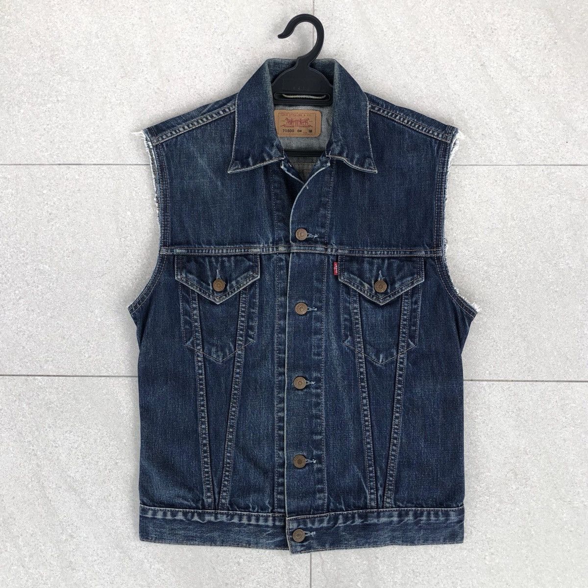 Levi's Vintage Clothing Vintage Levis Denim Vest Jacket Size US S / EU 44-46 / 1 - 1 Thumbnail