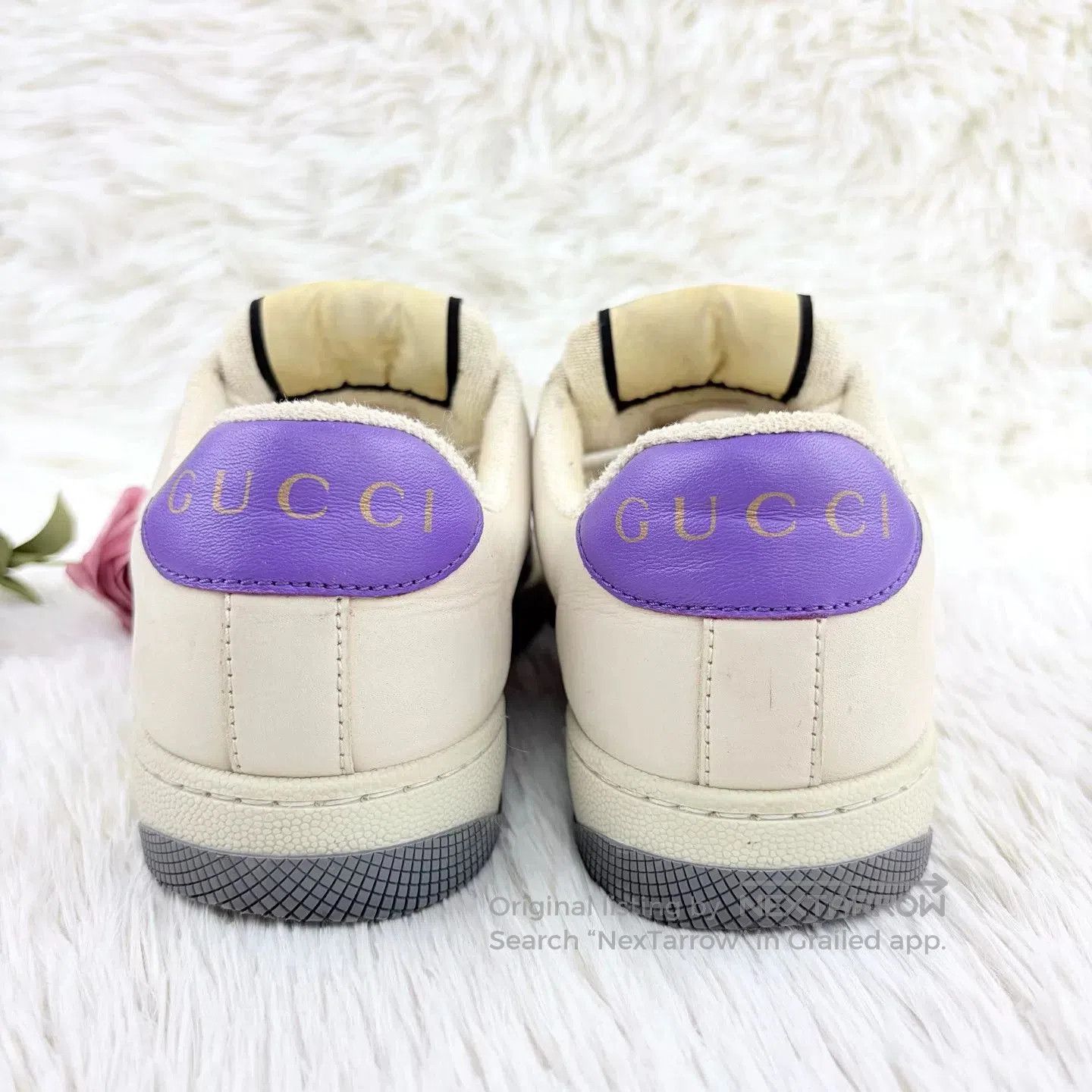 Gucci Gucci White Purple Dirty Shoes. Size US 5 / IT 35 - 9 Thumbnail