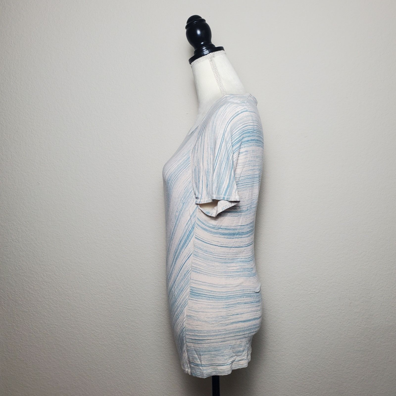 Anthropologie Anthropologie Quoin Blue Striped Top Small Size S / US 4 / IT 40 - 4 Thumbnail