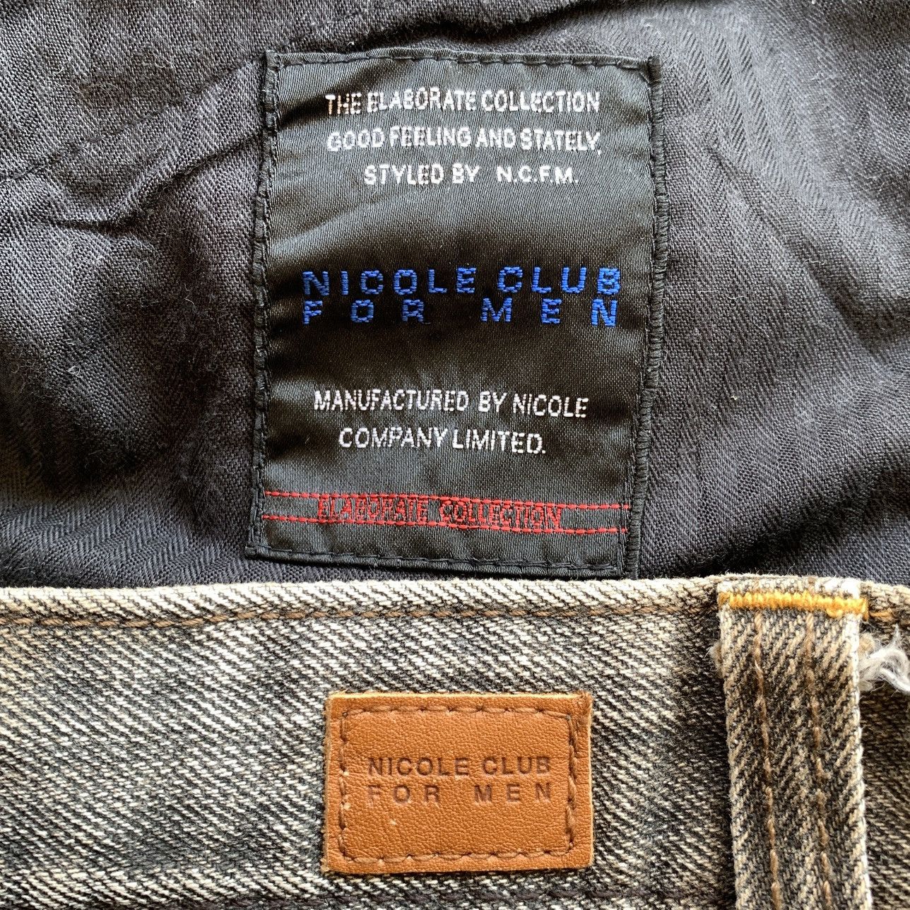 Japanese Brand 2000s Nicole Club For Men Clawmark Jeans Pants Size US 33 - 10 Thumbnail