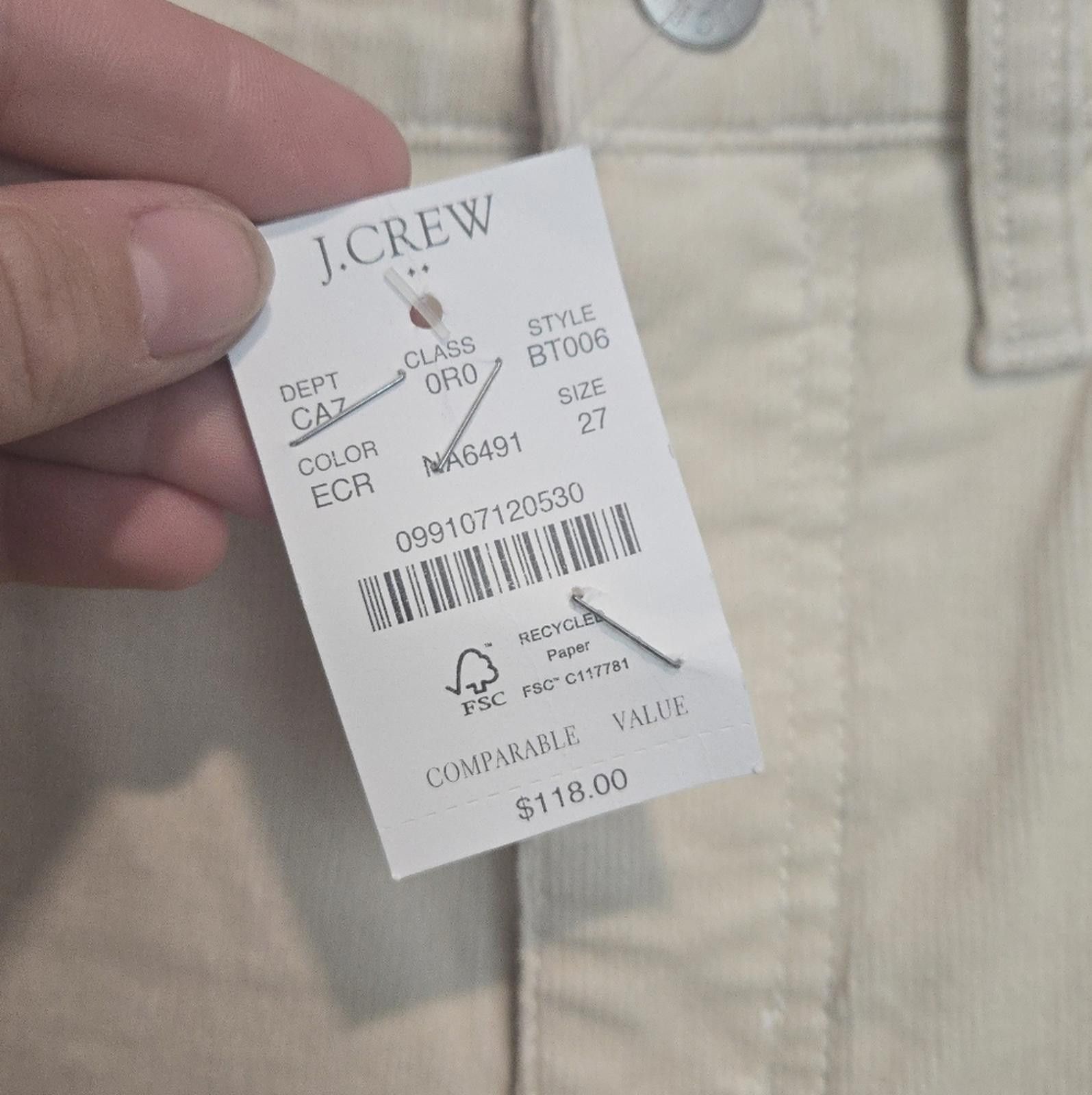 J.Crew J Crew Corduroy Full-Length Essential Straight Pant Size 27" / US 4 / IT 40 - 4 Thumbnail