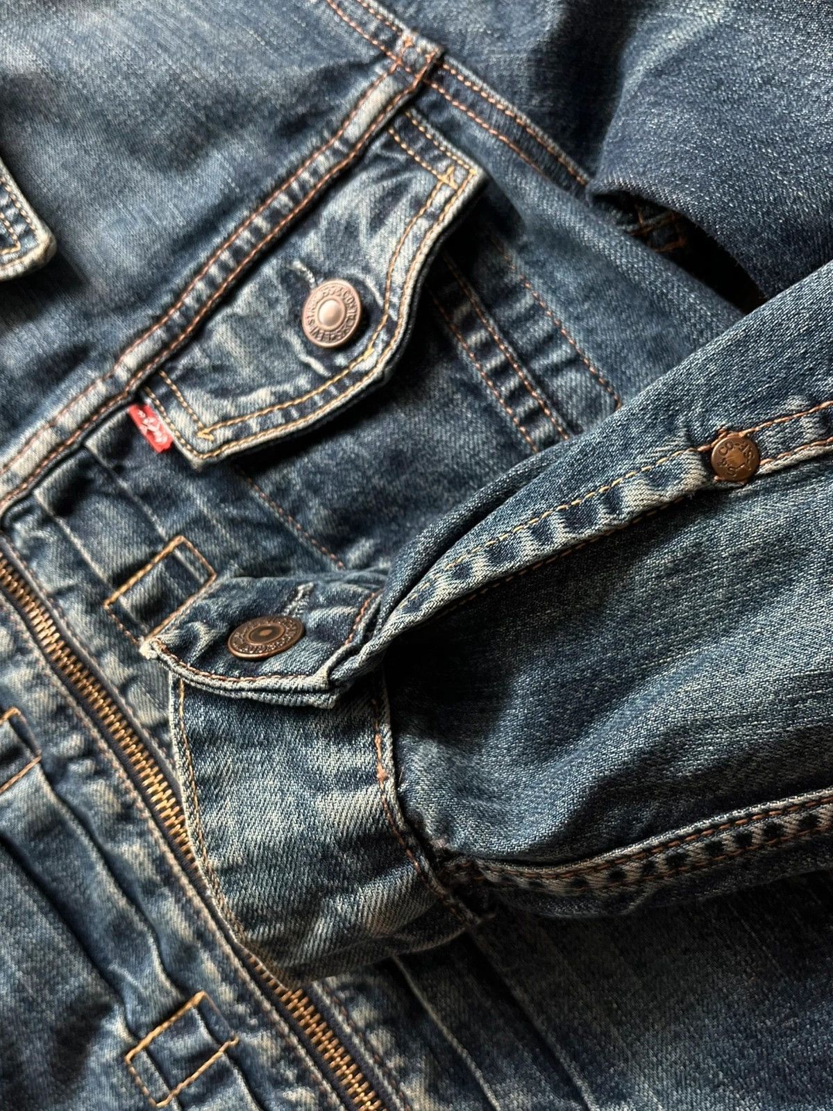 Levi's Levi's 73695 Sz S 2002 Y2K Made in Tunisia Zip Rare Blue Size S / US 4 / IT 40 - 6 Thumbnail