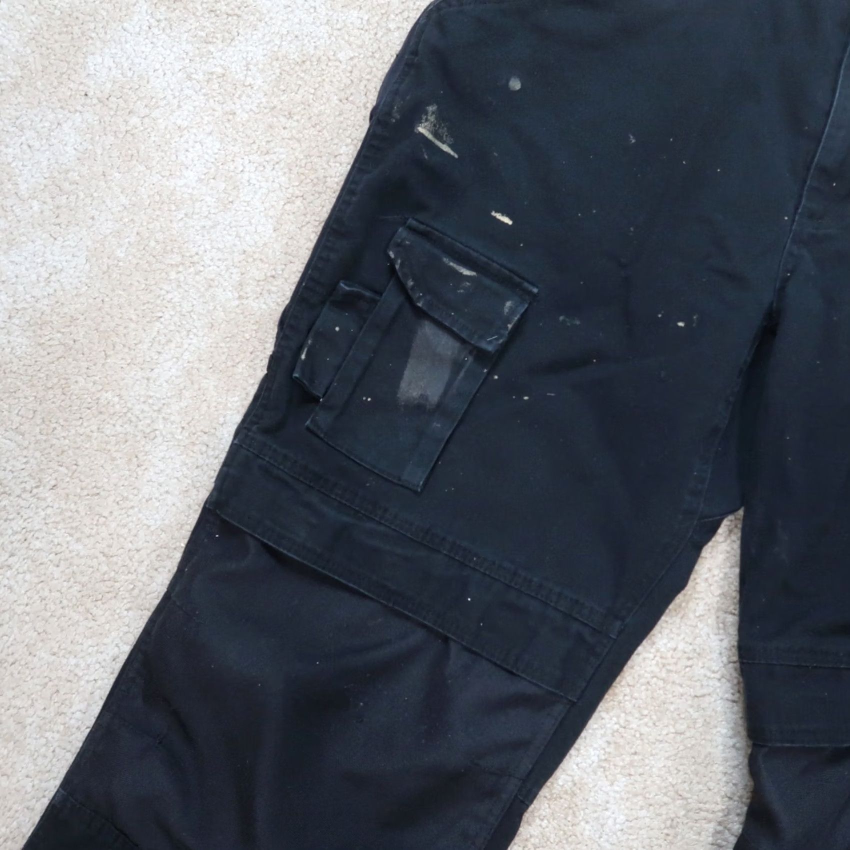 Caterpillar Caterpillar Cargo Pants Mens 40x32 Black CAT WorkWear Distressed Cargo Pants Regular Straight Men Black Cat Workwear Size US 40 / EU 56 - 3 Thumbnail
