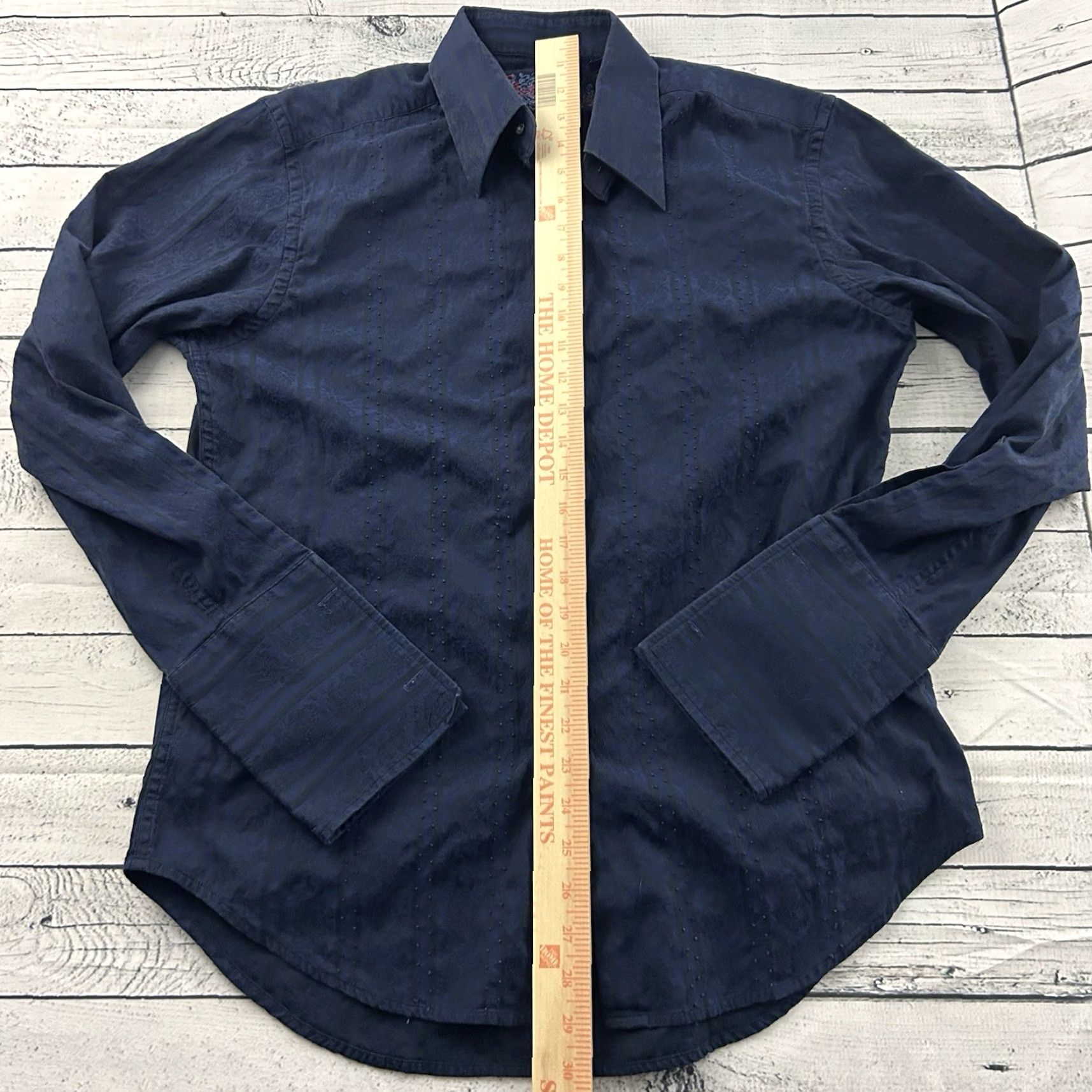 Robert Graham Robert Graham Blue Button-Up Shirt Long Sleeve Cuff Men Large Size US L / EU 52-54 / 3 - 4 Thumbnail
