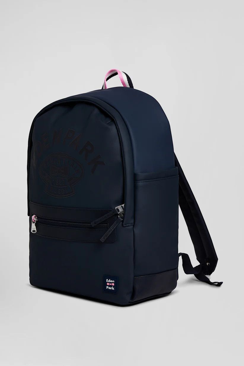Eden Park o1s22i1n1024 Size: OS / Rugby Screen-Print Backpack in Blue Size ONE SIZE - 2 Thumbnail