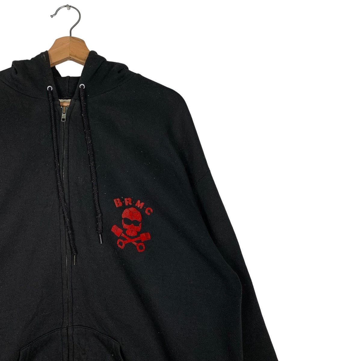 Lee 90s SIDE KICK BRMC Skull Big Logo Pullover Hoodies #0728-C33 Size US XL / EU 56 / 4 - 8 Thumbnail