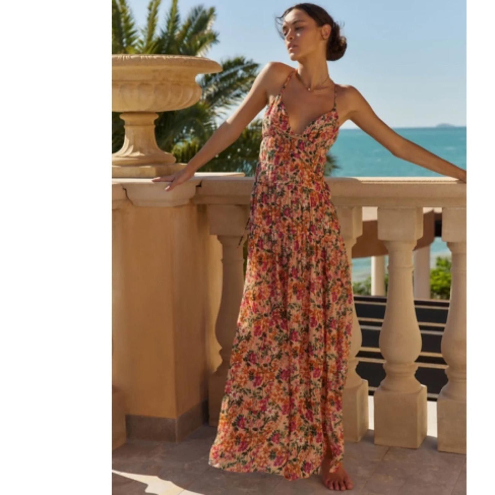 Lulus ANTHROPOLOGIE Romantic Elegant Sexy Flowy Wedding Maxi Size XS / US 0-2 / IT 36-38 - 1 Thumbnail