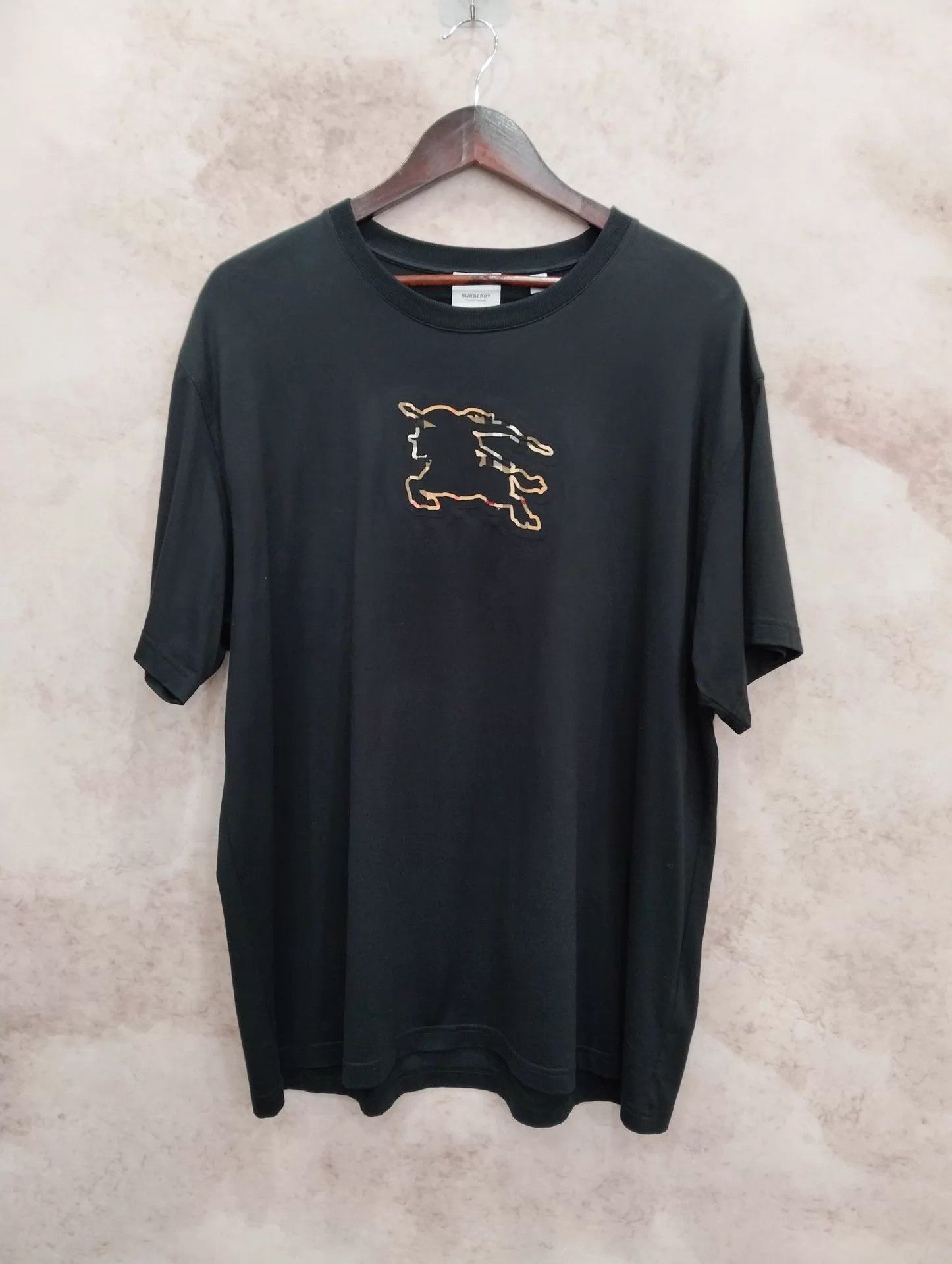 Burberry BURBERRY Check Equestrian Knight Short Sleeve L Size US L / EU 52-54 / 3 - 1 Thumbnail