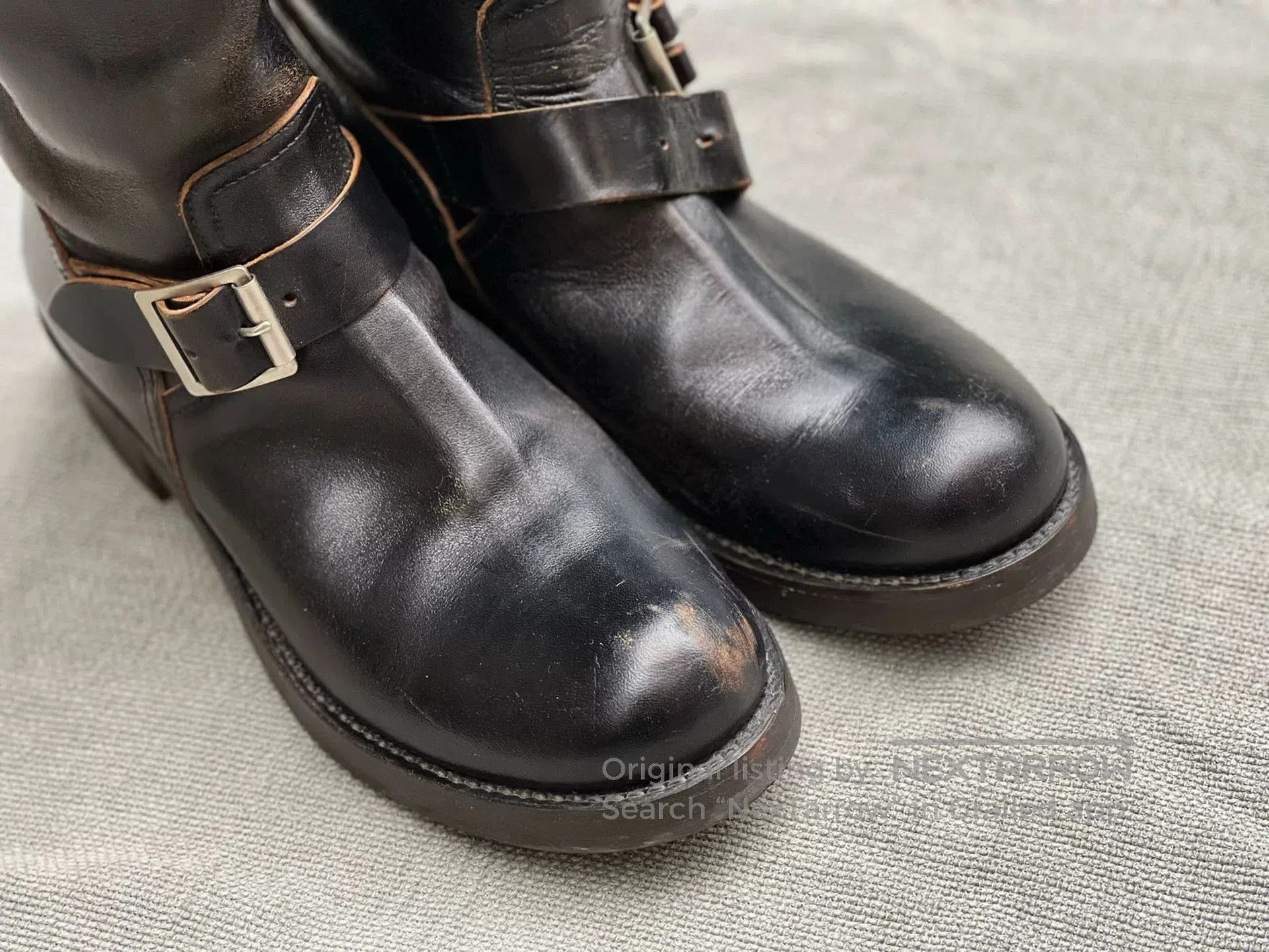 Buco Buco Engineer Boots in Black Leather. Size US 8 / EU 41 - 1 Thumbnail