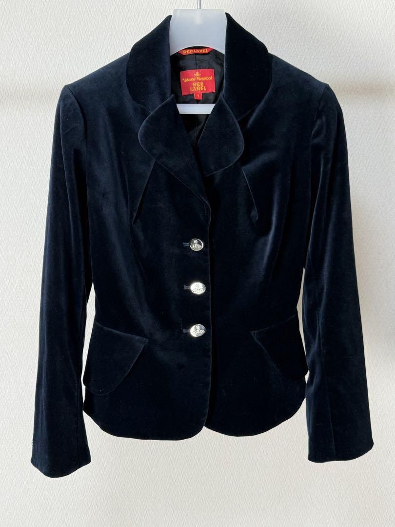 Vivienne Westwood vivienne westwood Black Velvet Blazer Size S / US 4 / IT 40 - 1 Thumbnail