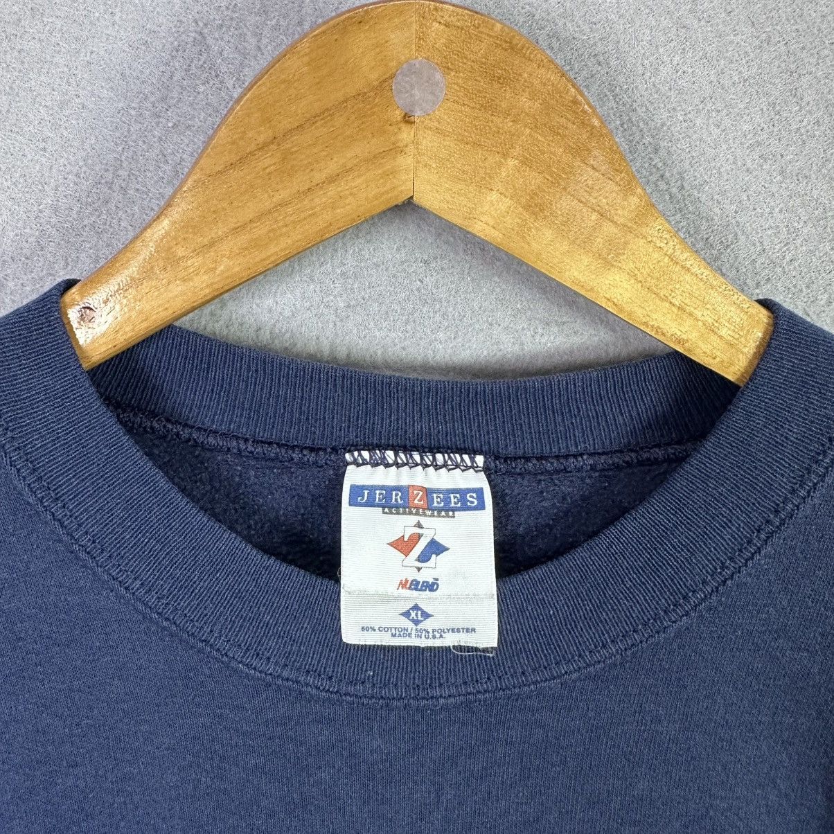 Vintage Vintage 90s Jerzees University of Michigan Sweatshirt Size US XL / EU 56 / 4 - 4 Thumbnail