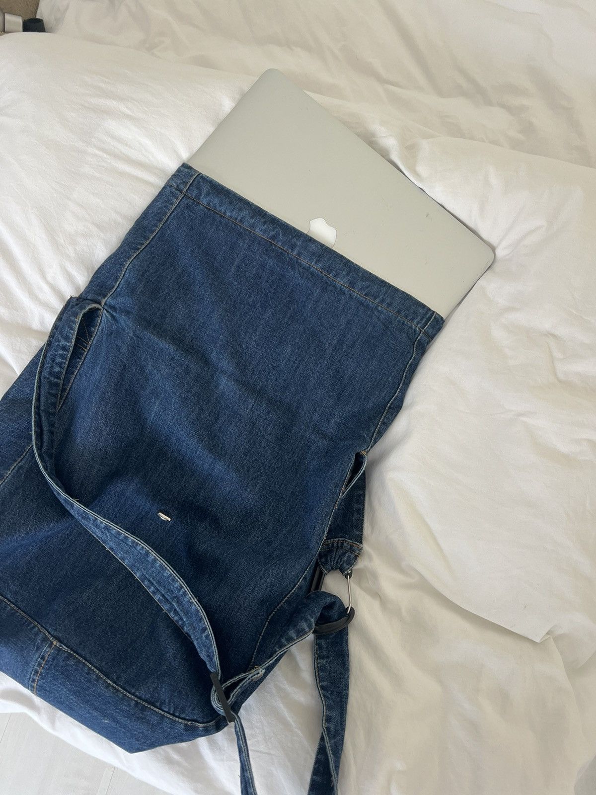 Our Legacy Our Legacy Sling Bag Shoulder bag messenger Mid wash Denim Size ONE SIZE - 6 Thumbnail