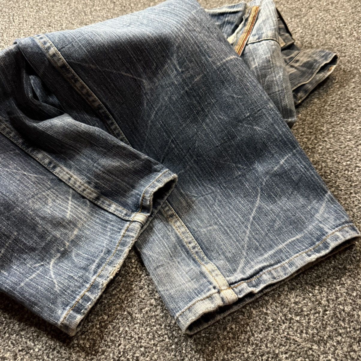 If Six Was Nine 🇯🇵🔥 Y2k Japanese Seditionaries Double Waist Ripped Denim Size US 31 - 8 Thumbnail