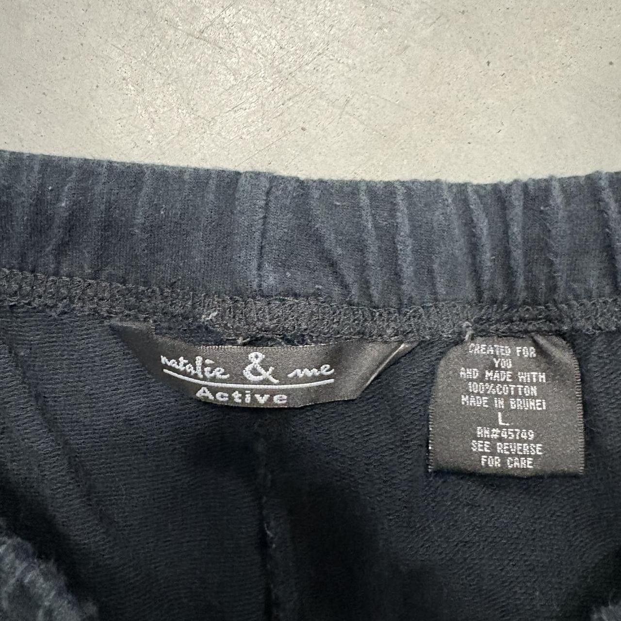 Vintage Crazy Vintage Y2K/2000s Baggy Black Striped Sweatpants! Size US 32 / EU 48 - 6 Thumbnail