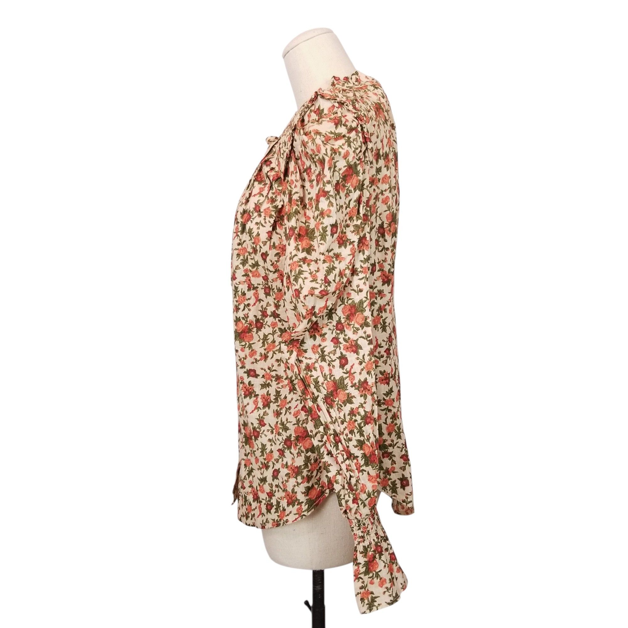 Free People Meant To Be Blouse Vintage Combo Floral Size S / US 4 / IT 40 - 2 Thumbnail