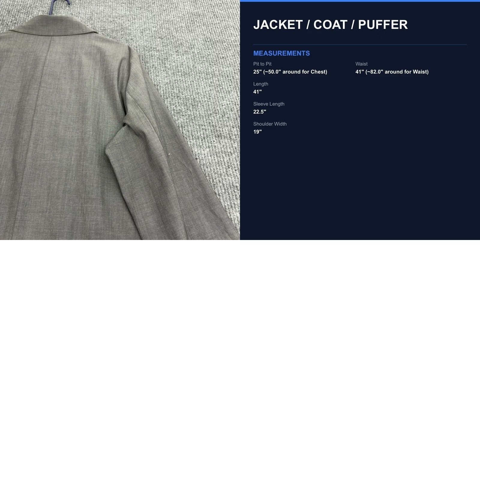 Brooks Brothers Brooks Brothers Trench Coat Men XL Grey Wool Mohair Loro Piana Storm System Water Resistant Windproof Long Coat Classic Luxury Form al Business Travel Size US XL / EU 56 / 4 - 9 Thumbnail