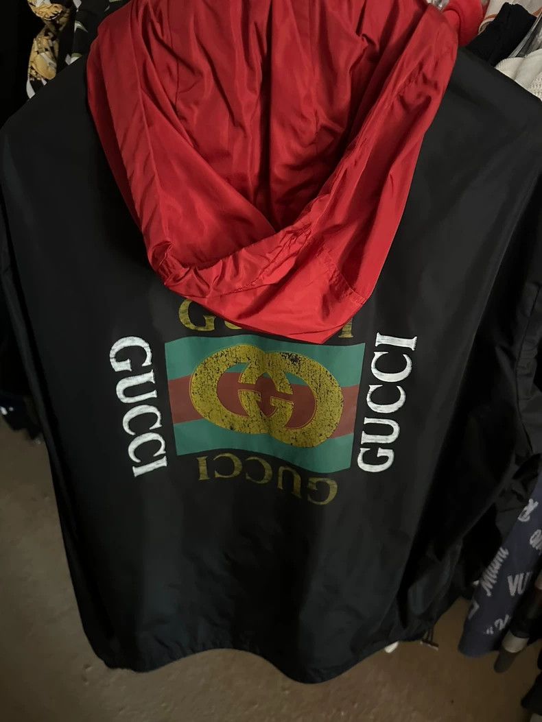 Gucci Gucci Black hooded windbreaker jacket Size US M / EU 48-50 / 2 - 1 Thumbnail