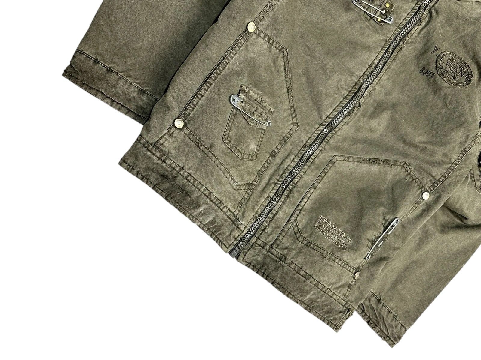Diesel Ifsixwasnine LGB Vintage Japan Y2K Fur Hooded Jacket Size US M / EU 48-50 / 2 - 4 Thumbnail