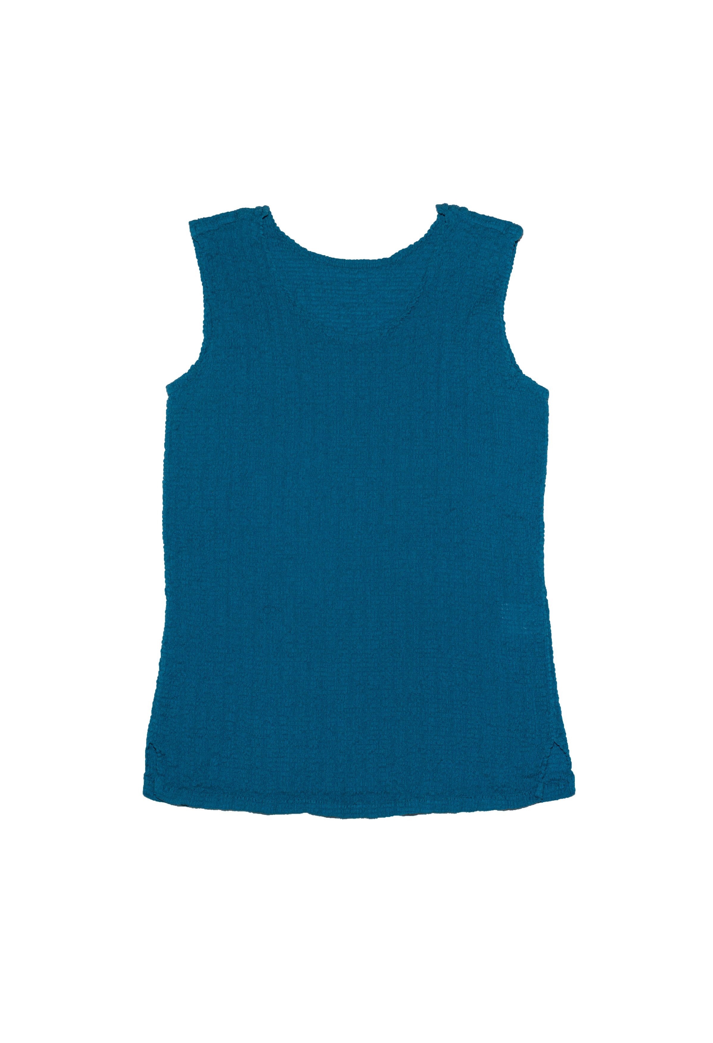 Issey Miyake CRINKLE CAULIFLOWER PLEAT VEST TANK TOP Size M / US 6-8 / IT 42-44 - 1 Thumbnail