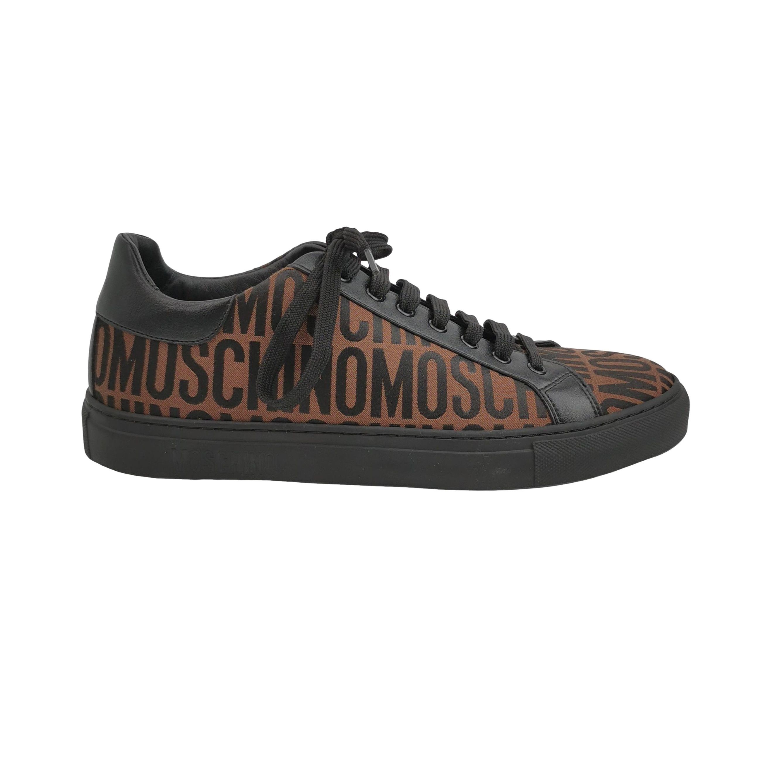 Moschino Moschino Logo Print Canvas Sneakers EU 43 Size US 10 / EU 43 - 1 Thumbnail