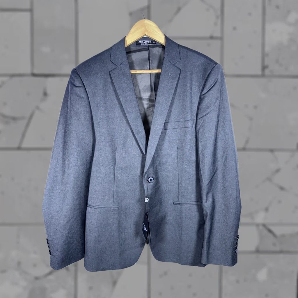 Vintage NWT PJ PAUL JONES Casual Knit Coat Suit Jacket One-Button Navy Mens M Size 40R - 1 Thumbnail