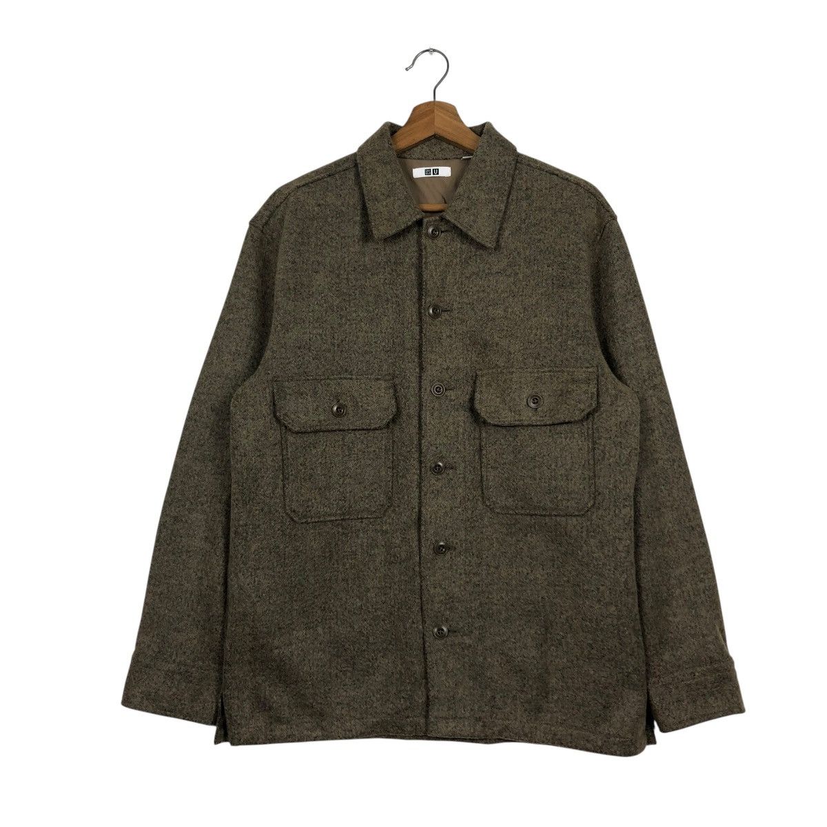 Japanese Brand 🔥VINTAGE WOOL BUTTON WORKER JACKET UNIQLO UNDERCOVER Size US M / EU 48-50 / 2 - 3 Thumbnail