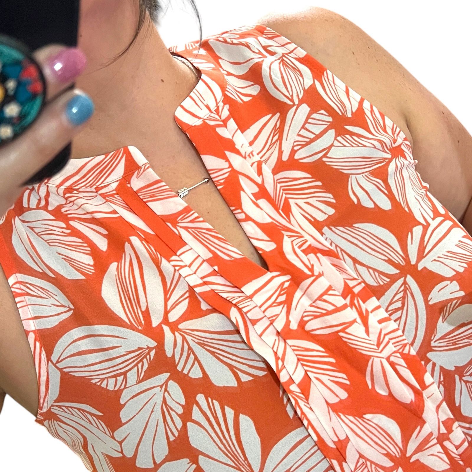Other Breyson Pleat Detail Split Neck Blouse - Stitch Fix Top Size M / US 6-8 / IT 42-44 - 9 Thumbnail