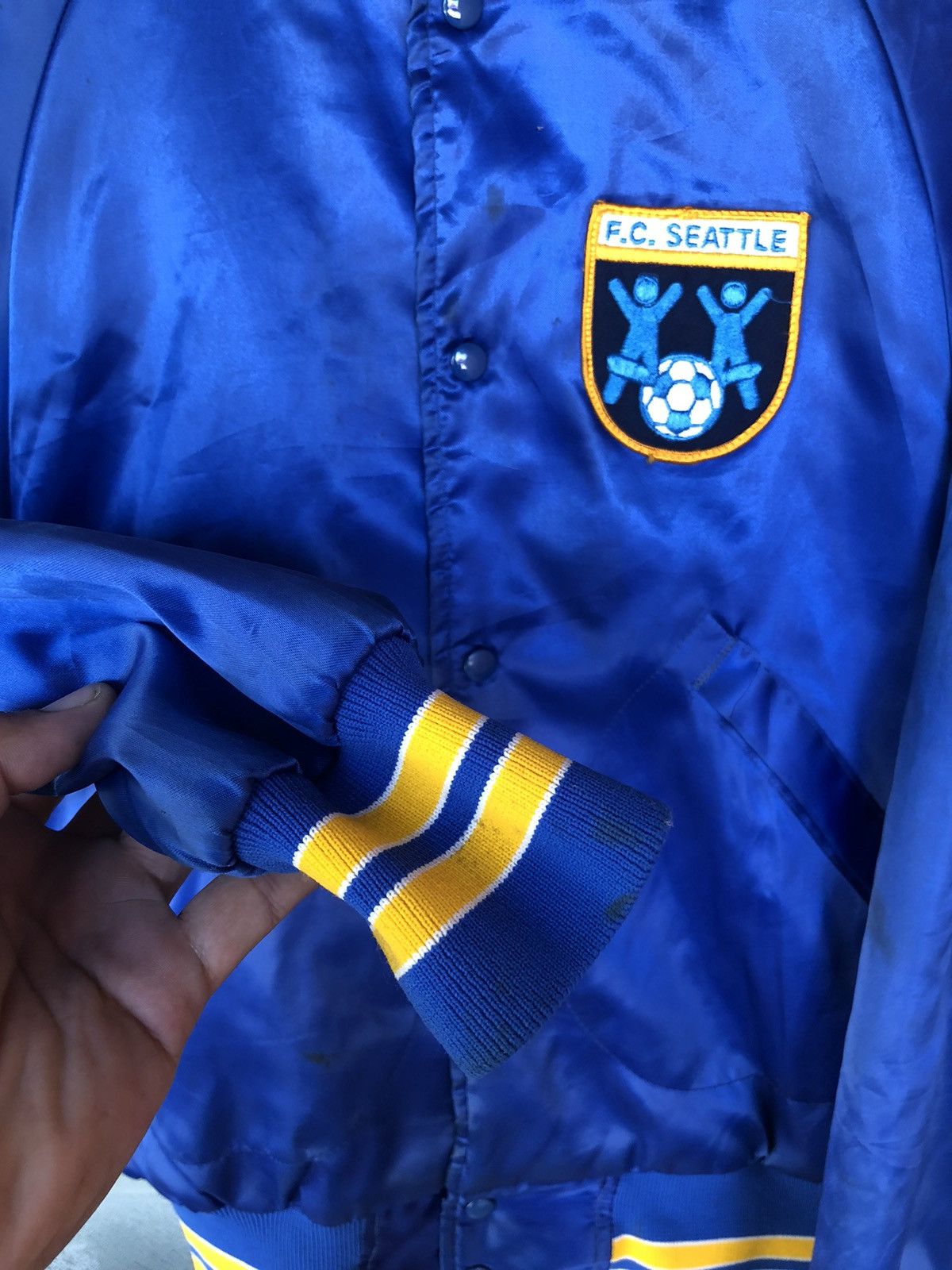 Dunbrooke Vintage 80's Pla Jac by Dunbrooke Network Bomber Jacket Size US S / EU 44-46 / 1 - 4 Thumbnail