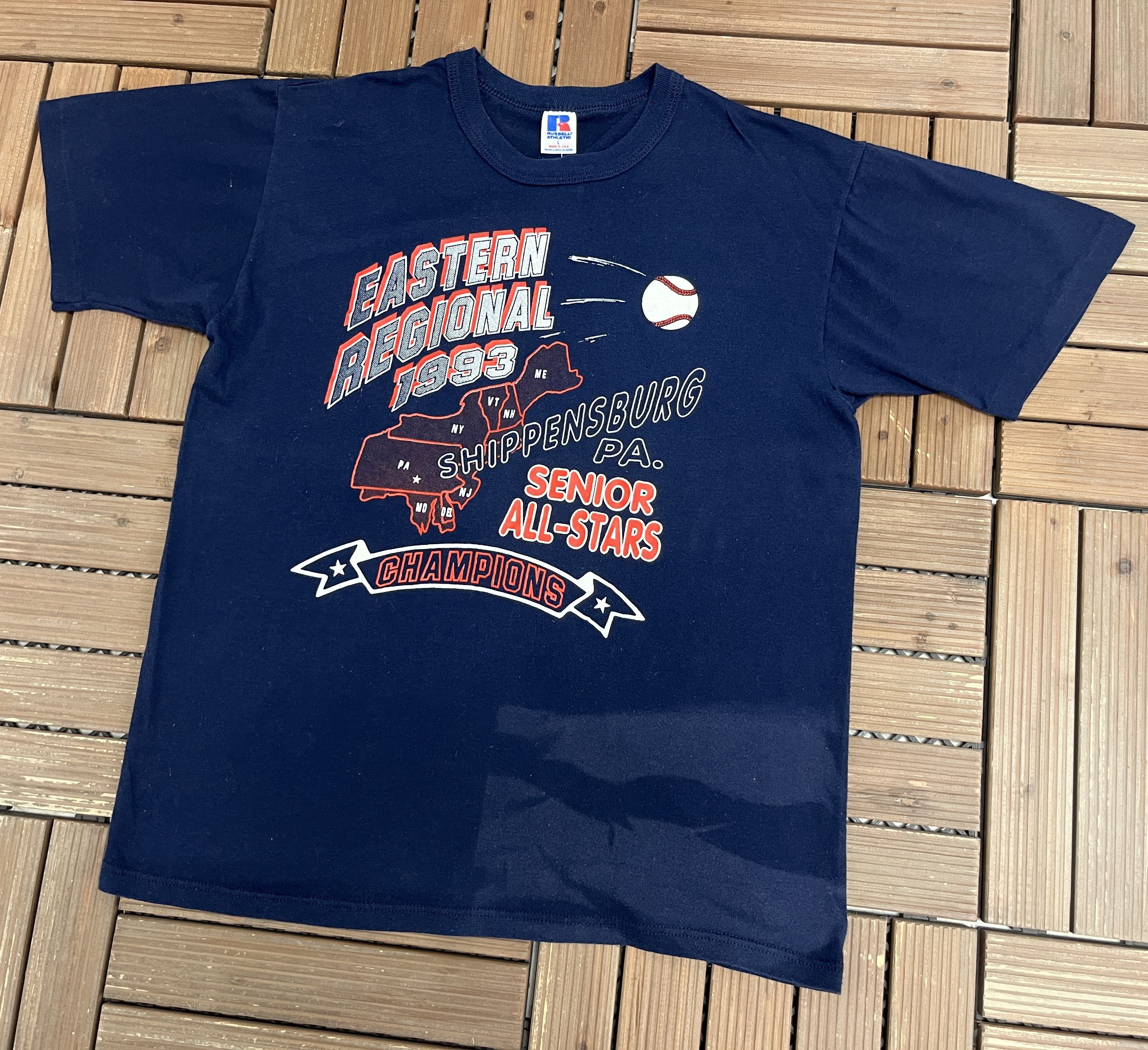 Russell Athletic × Vintage Shippensburg Regional Champions 1993 Vintage T-Shirt Tee Size US L / EU 52-54 / 3 - 3 Thumbnail