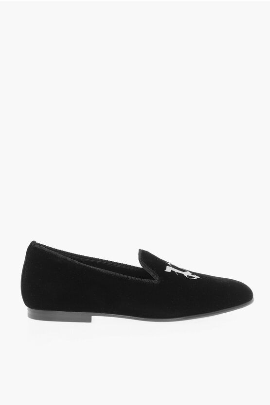 Palm Angels o1y0325 Logo Loafers in Black Size US 5 / EU 37 - 1 Thumbnail