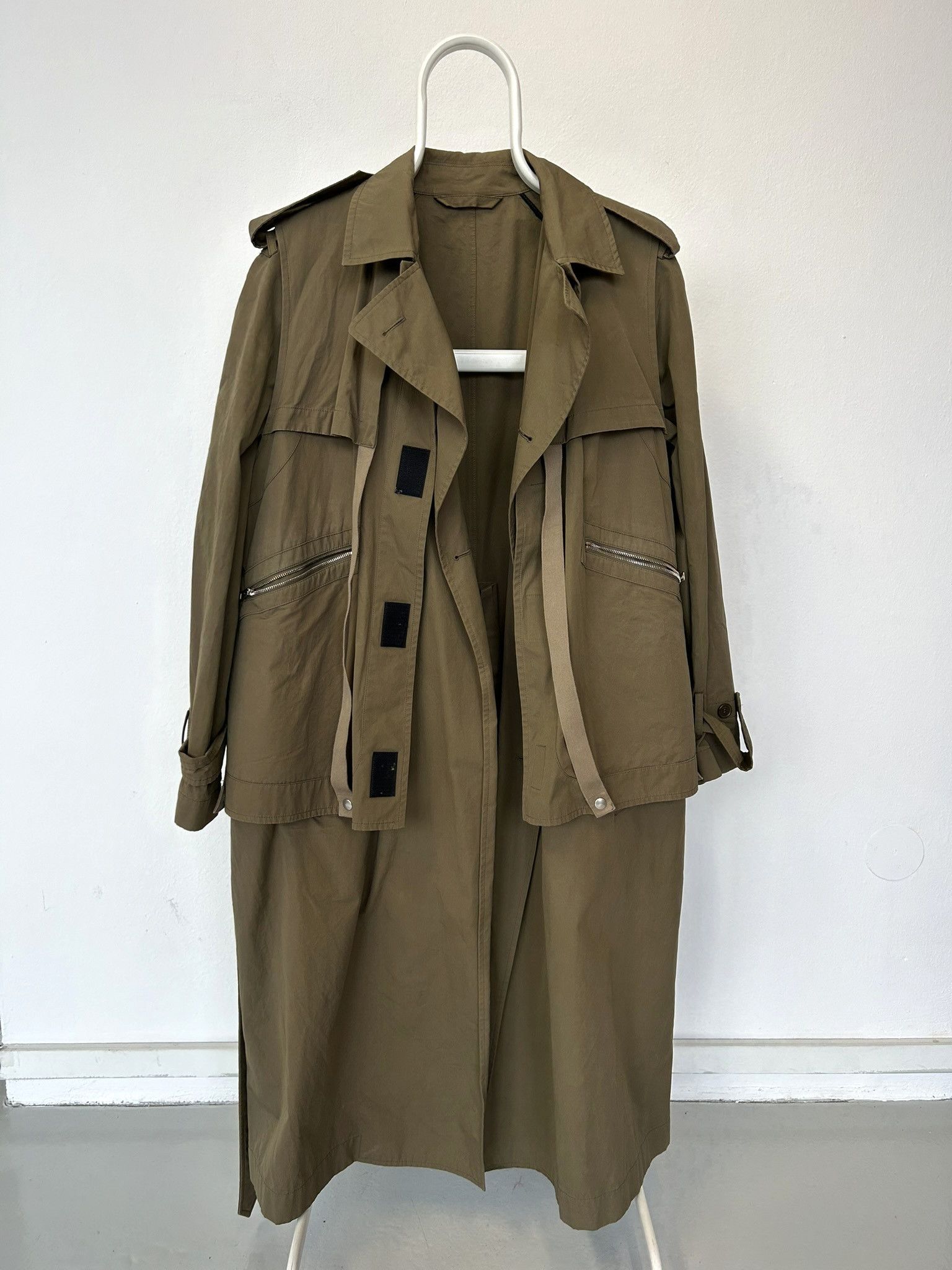 Stella McCartney 2019 Stella McCartney oversized layered trench coat Size US M / EU 48-50 / 2 - 2 Thumbnail