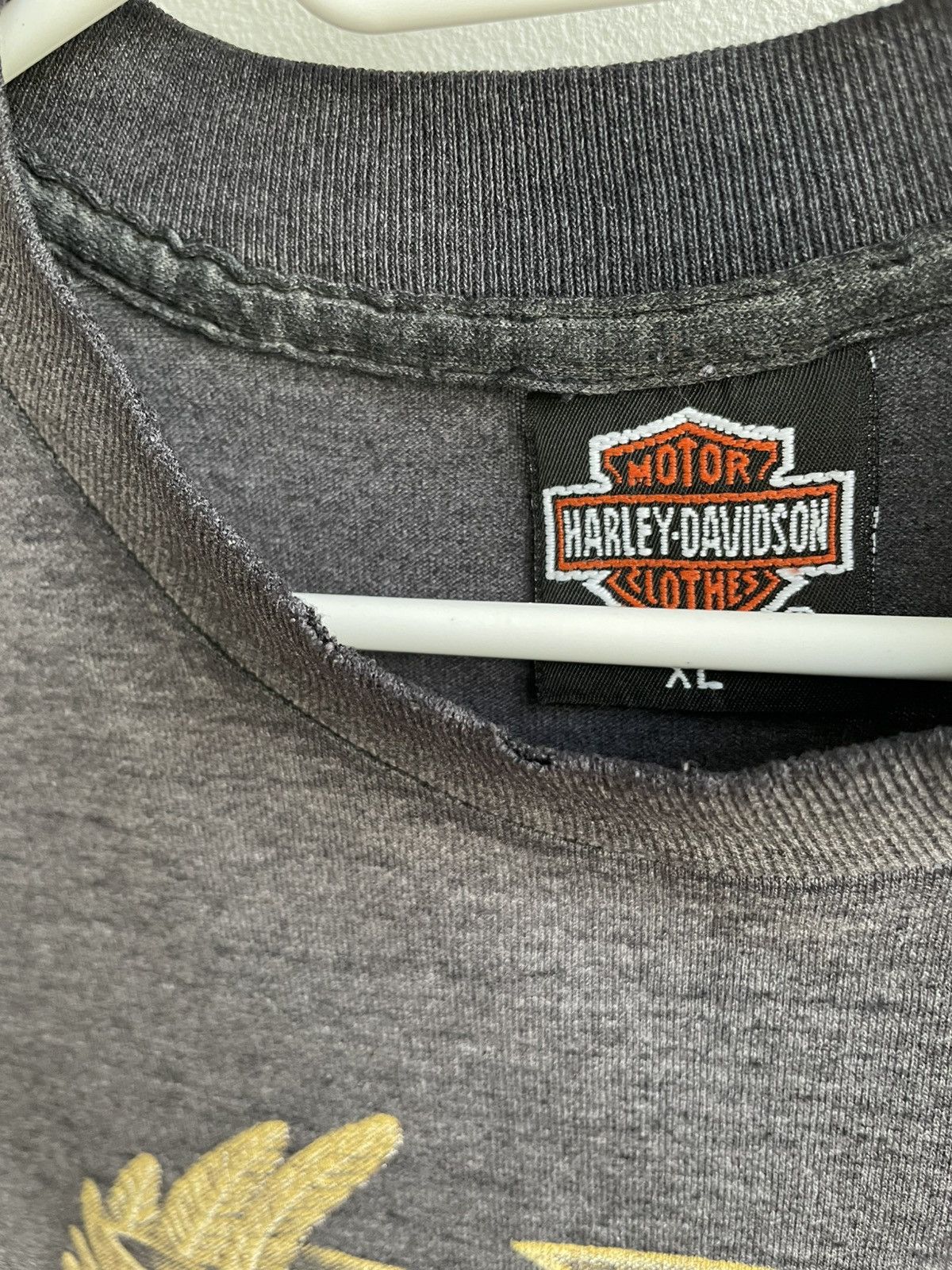 Harley Davidson × Vintage Harley Davidson 3D Emblem 1991 Vintage 90s Logo T-Shirt Tee Size US XL / EU 56 / 4 - 8 Thumbnail
