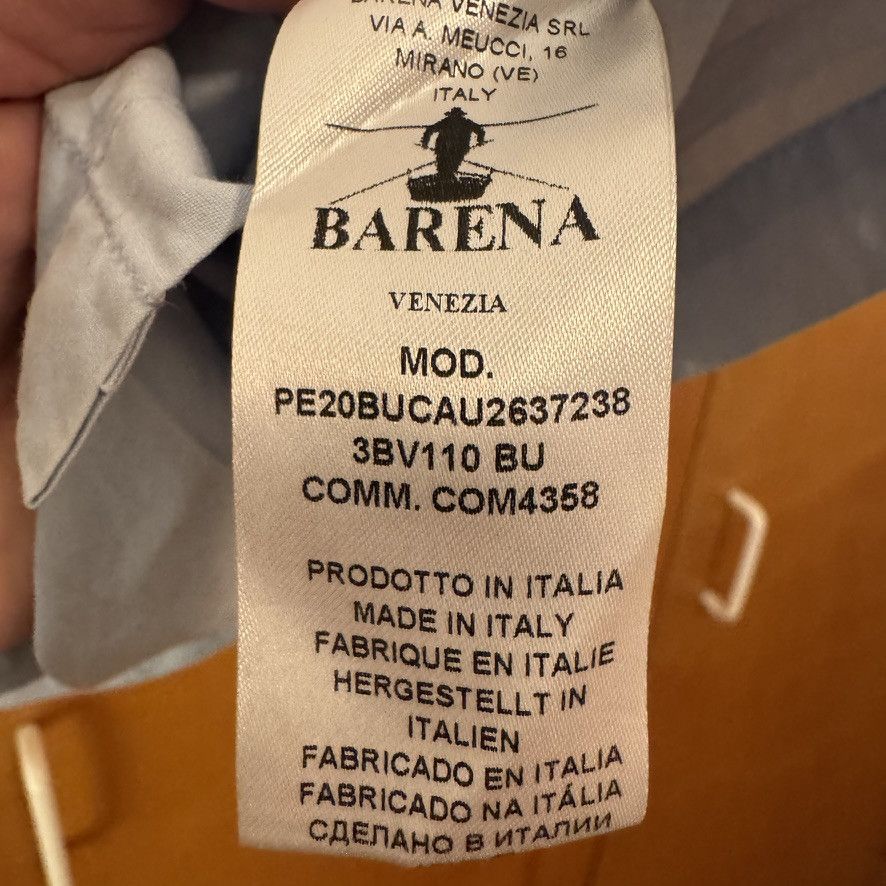 Barena Venezia Barena Venezia Ribega Light Blue Shirt (M-L) Size US M / EU 48-50 / 2 - 10 Thumbnail